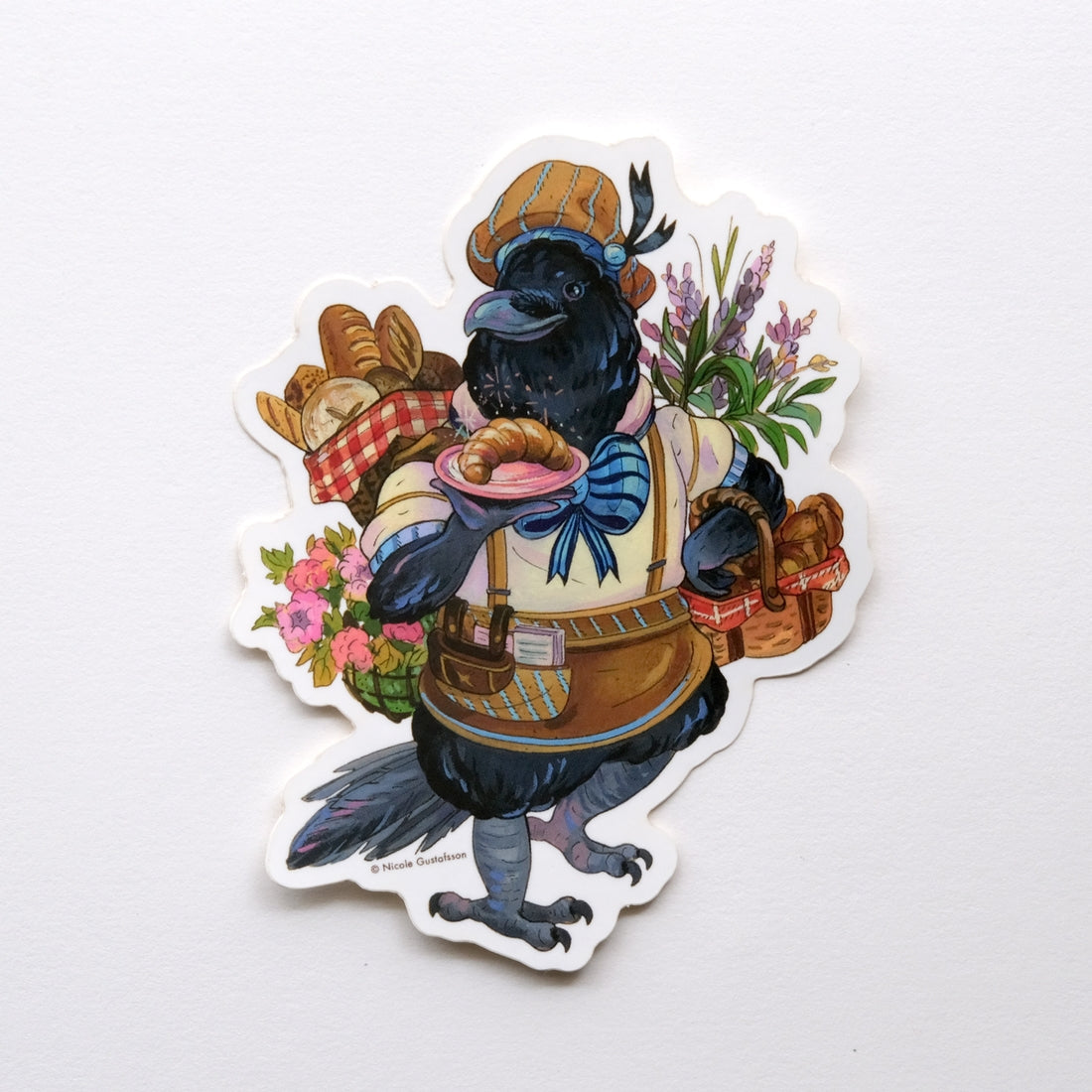 Crow Baker Sticker