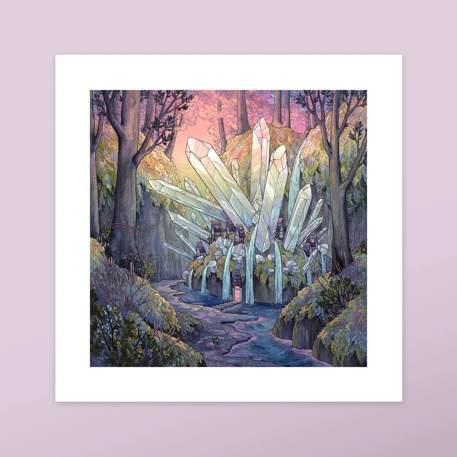 Crystal Cascades Art Print