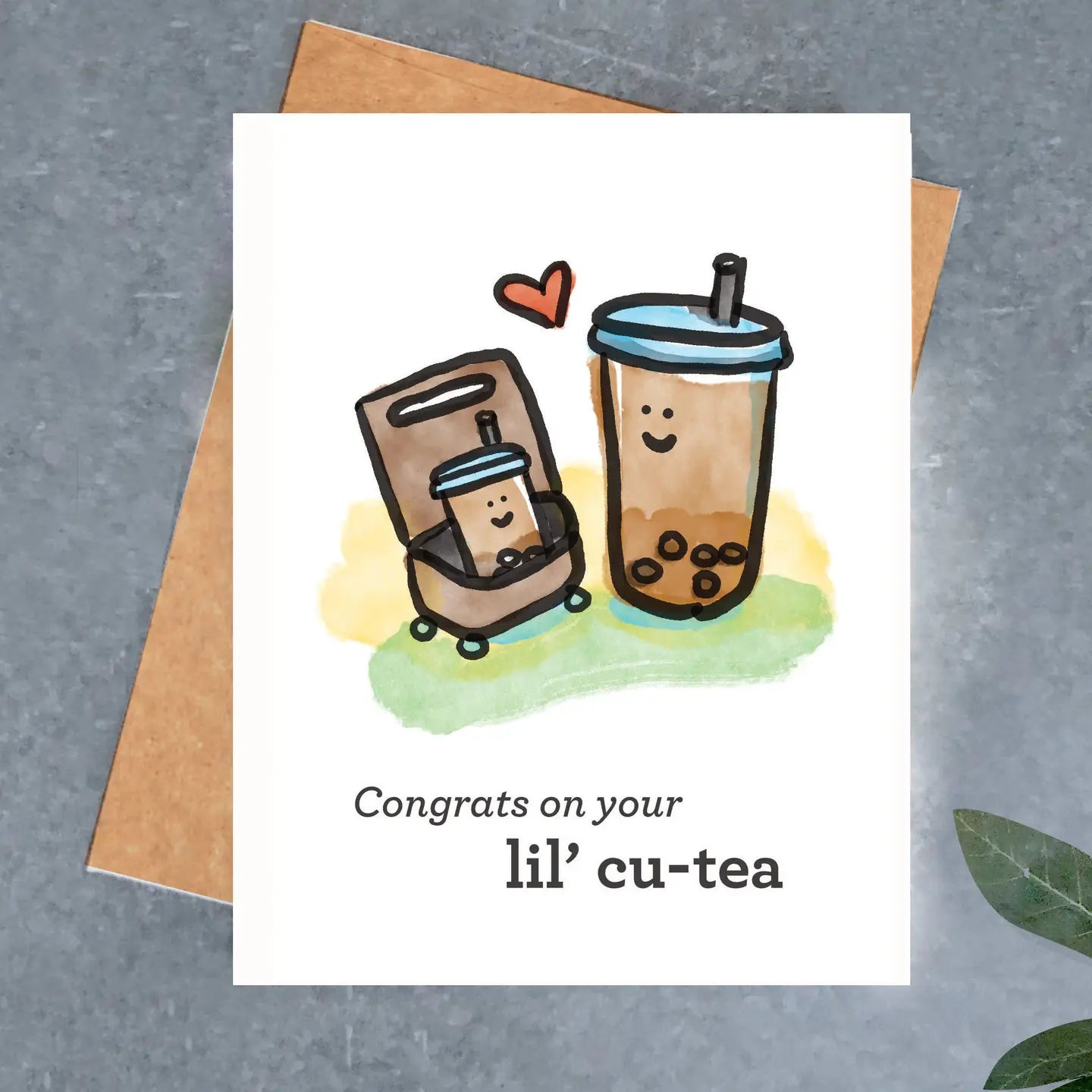 Cu-Tea Baby Card