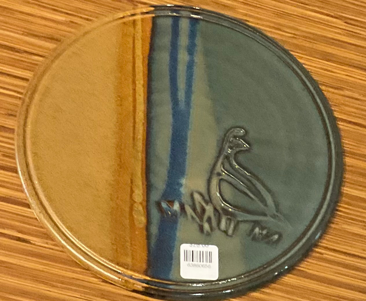 Bird Round Plate Barbara Childs Pottery