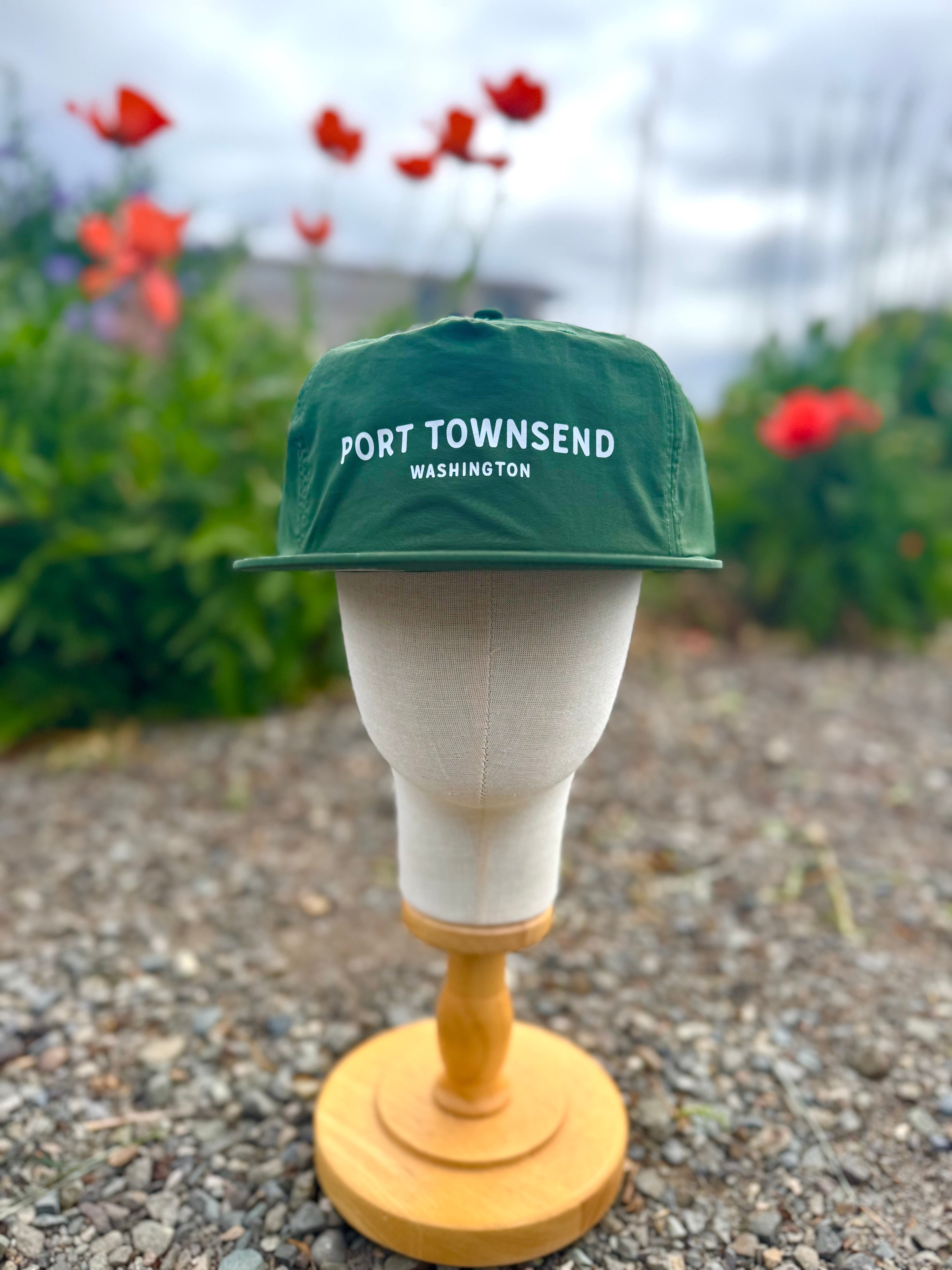 Port Townsend Rounded Nylon Hat - PINE GREEN