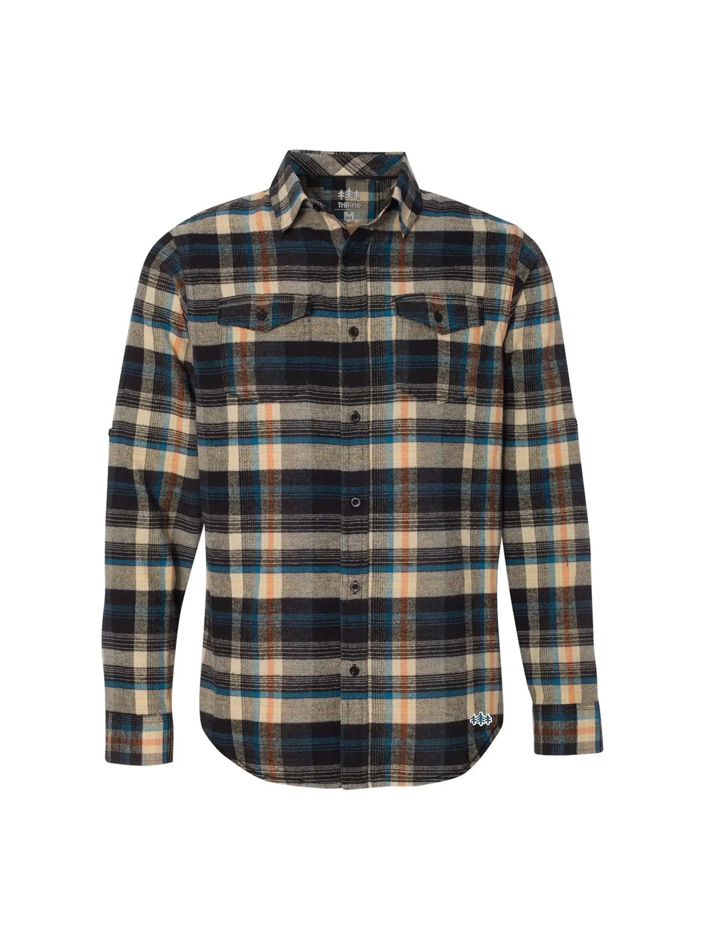 Dark Khaki TriPine Classic Flannel