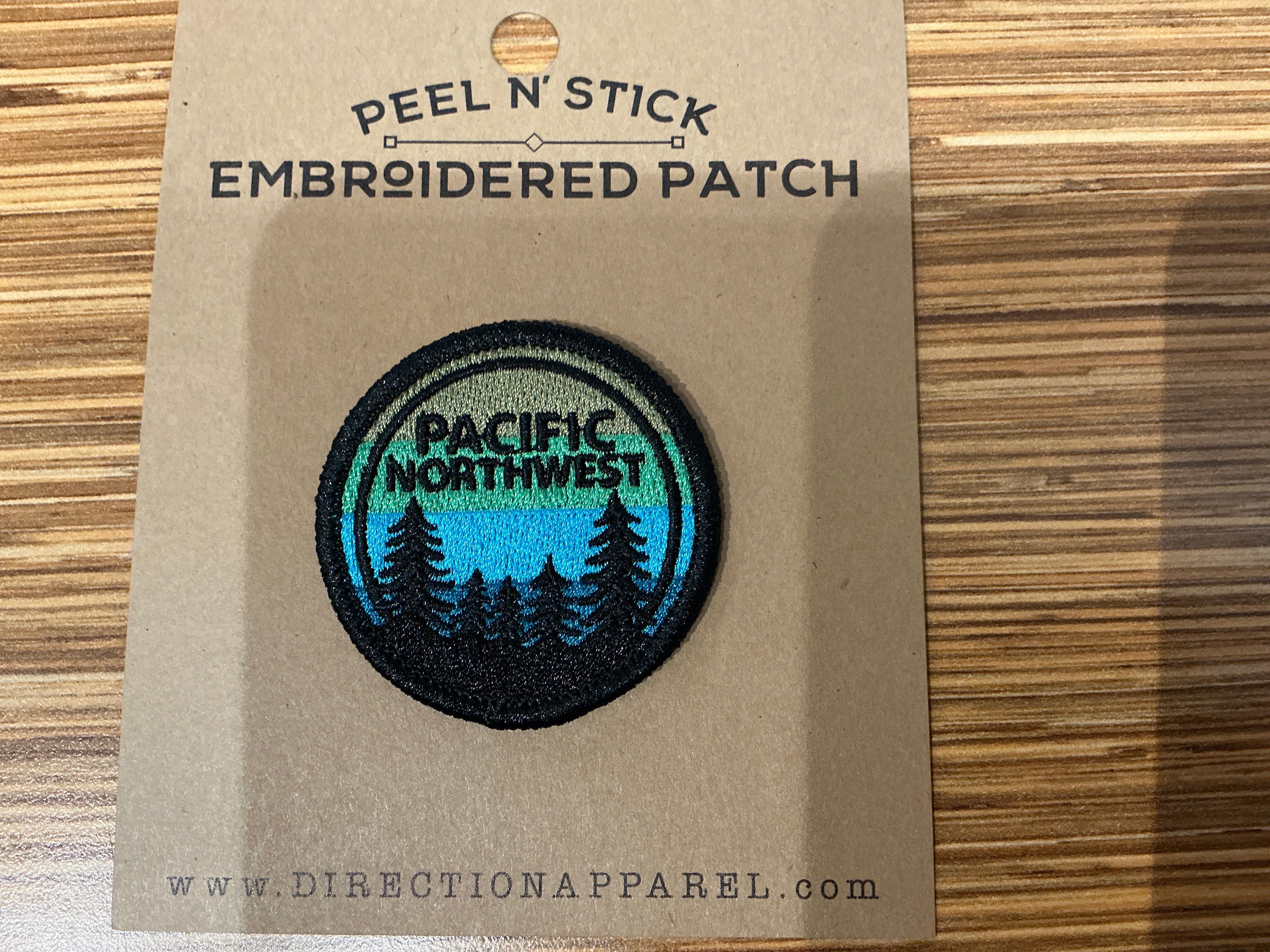 Green Blue Sky over trees Patch