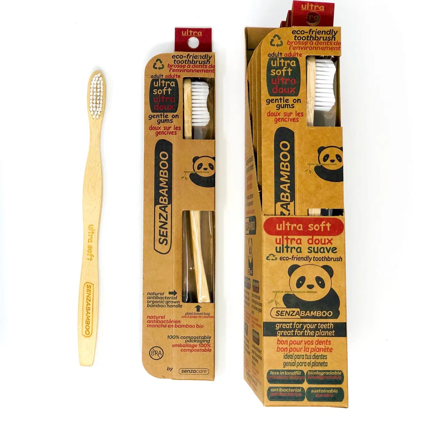 Eco Bamboo Toothbrush Ultra Soft Toothbrush