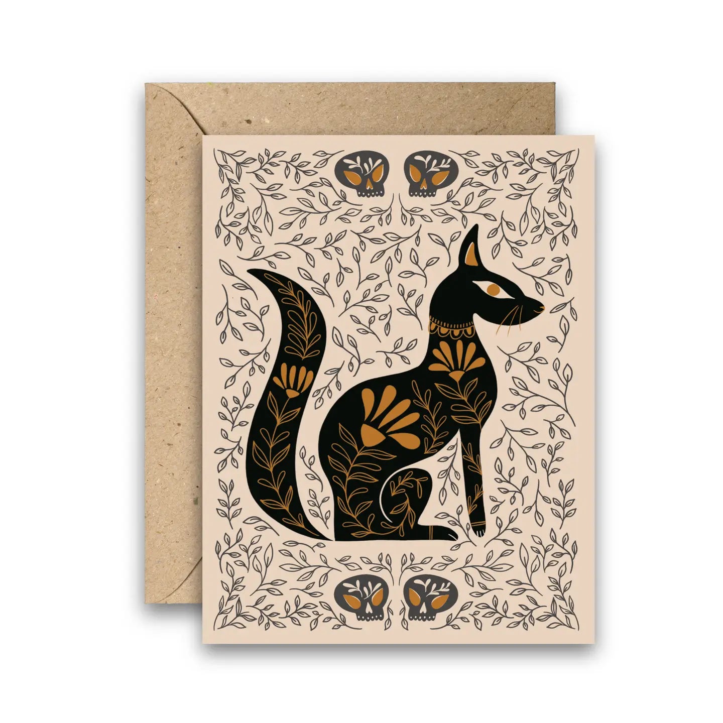 Egyptian Cat Dark Omens Greeting Card