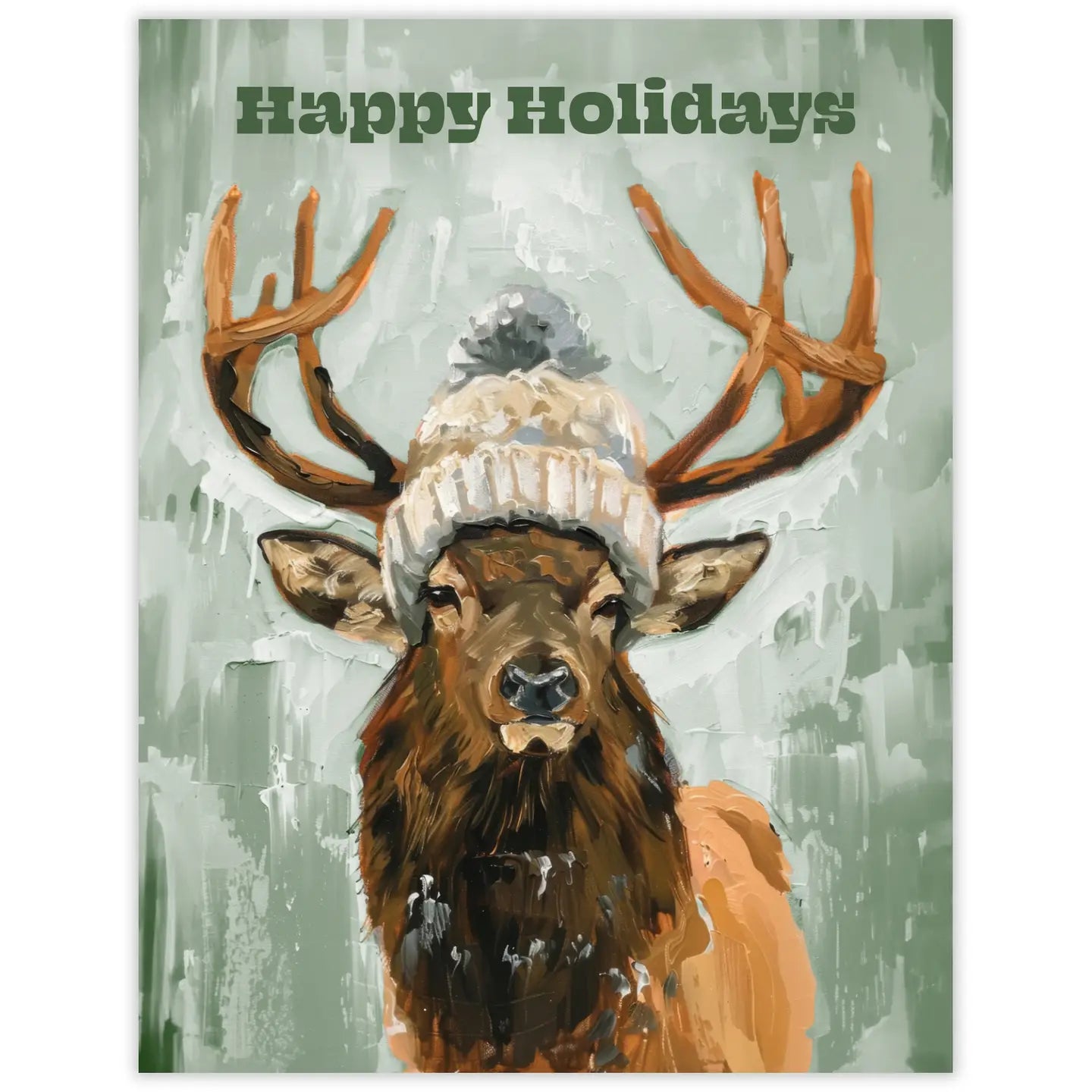 Elk Happy Holidays Season's Greetings Card