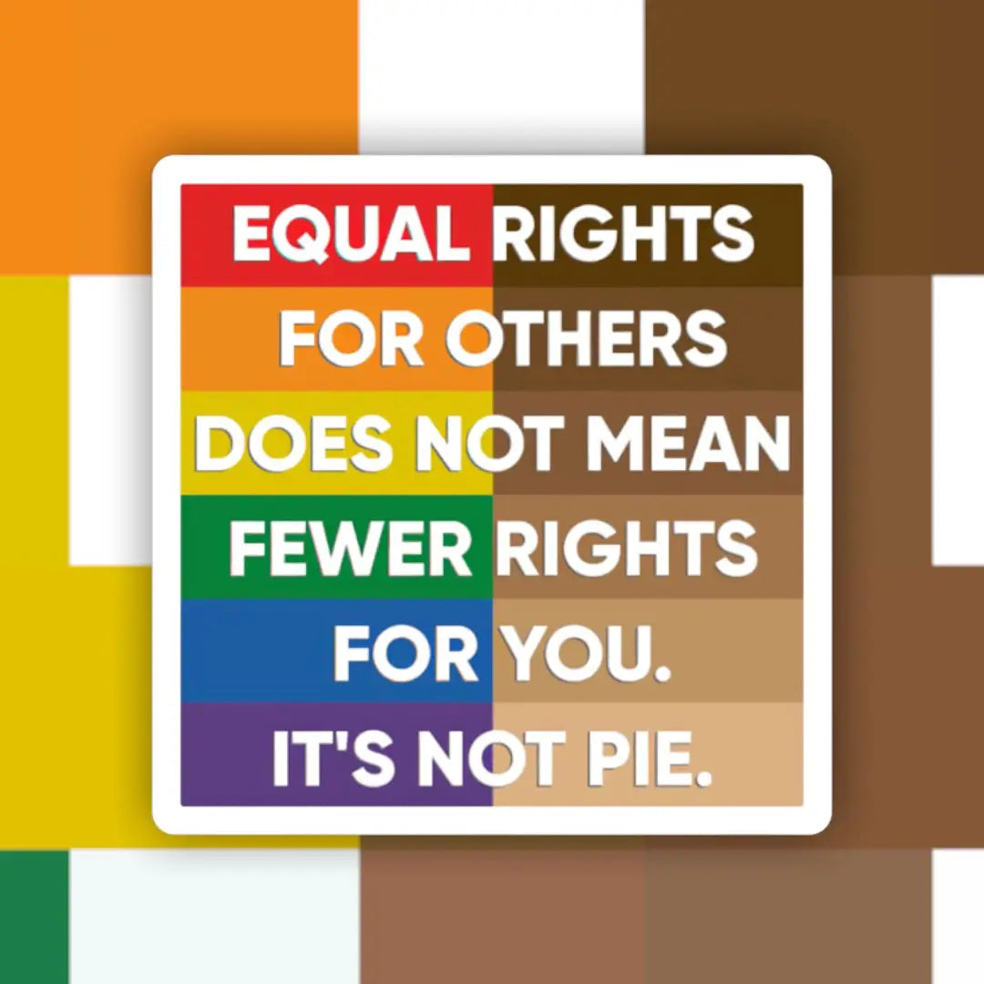 Equal Rights Pie Sticker