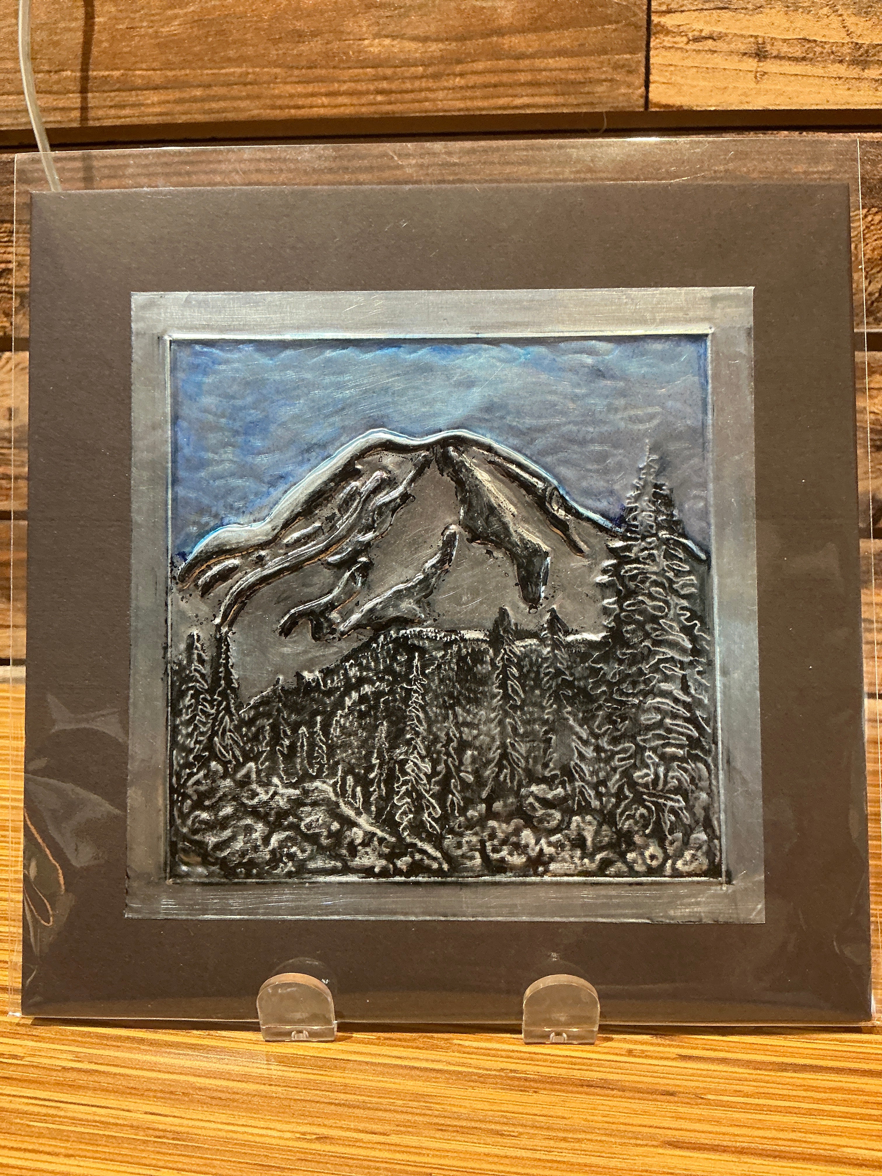 8x8  Mt. Rainer Metal Print Repouse