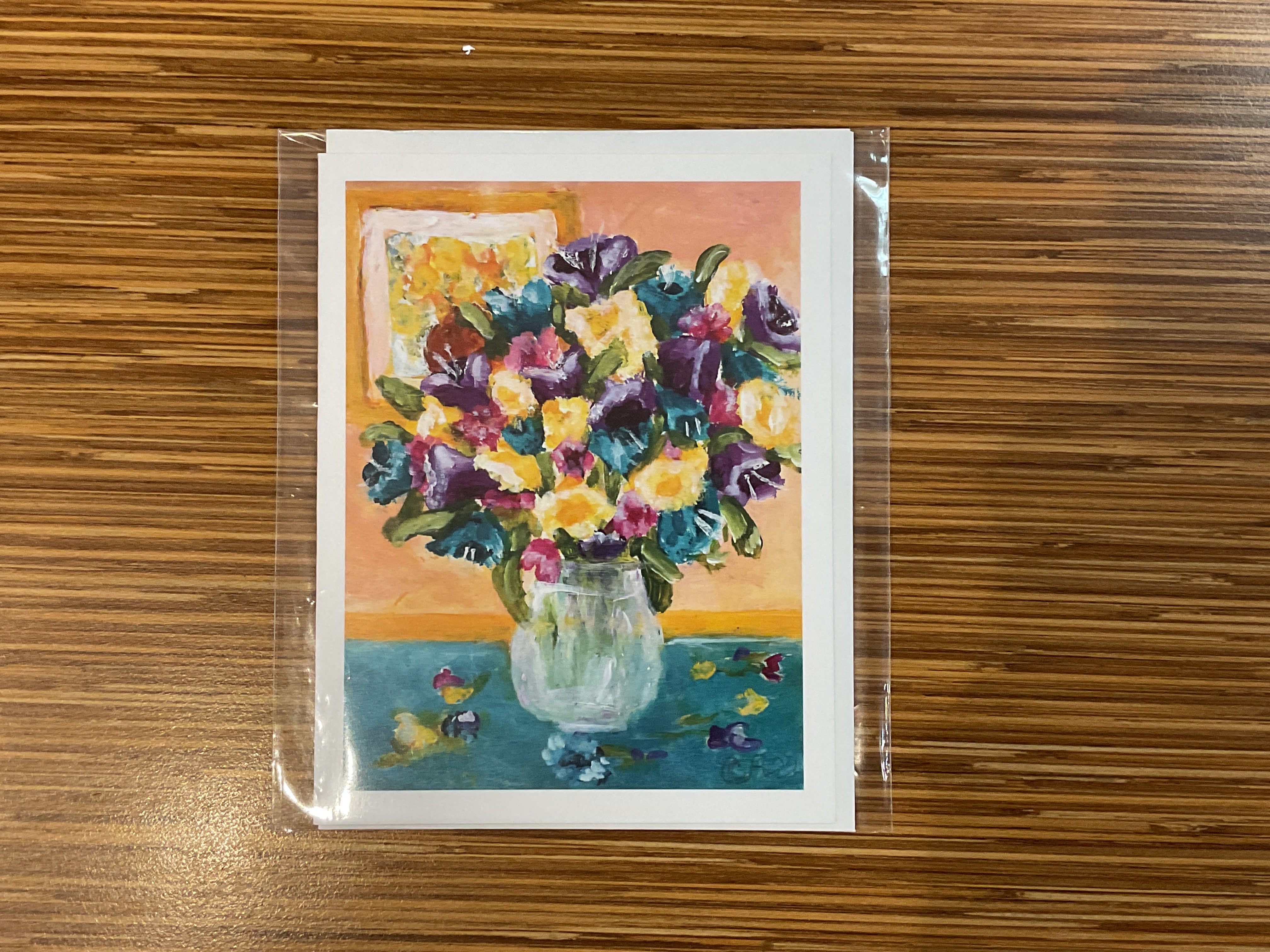 Vase With Flowers Greeting Card