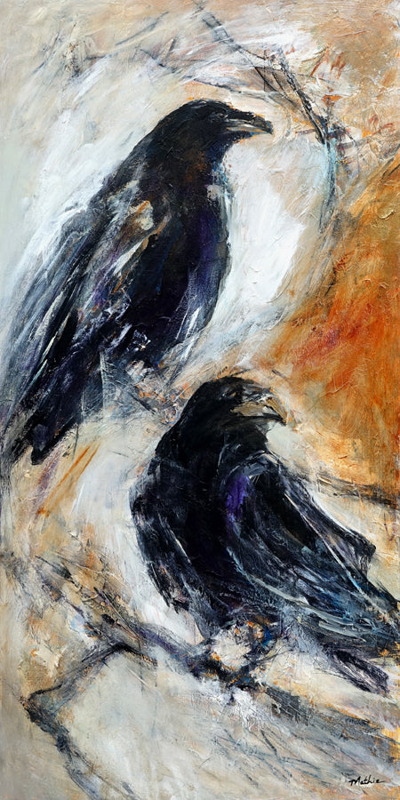Fall Stacked Ravens - Christopher Mathie Fine Art