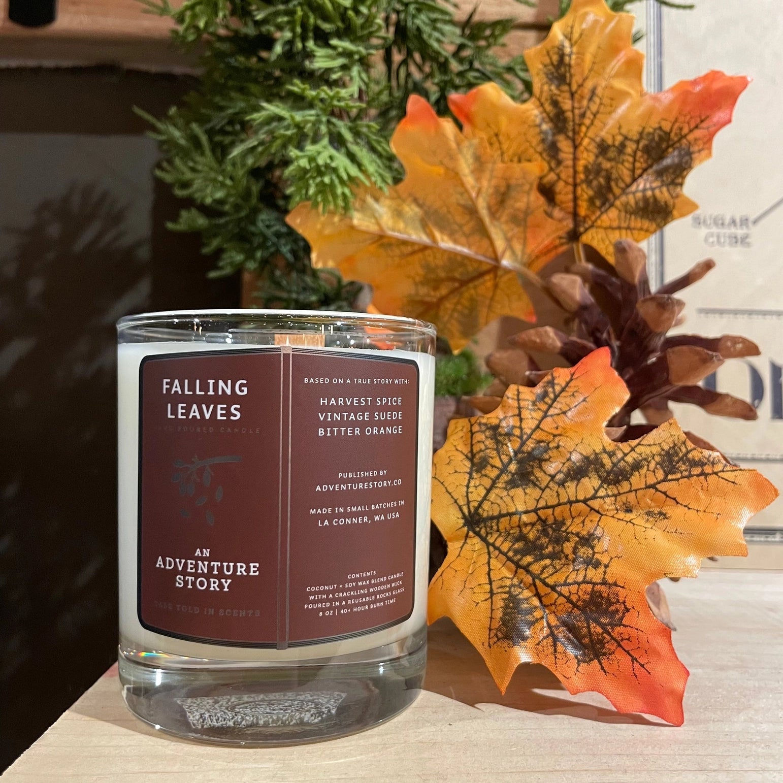 Falling Leaves Candle