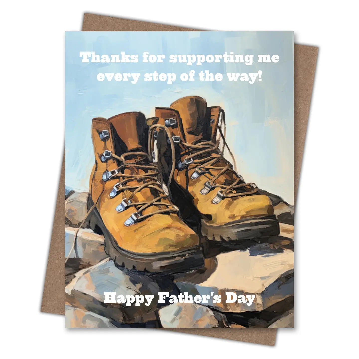 Father's Day Boots Greeting Card