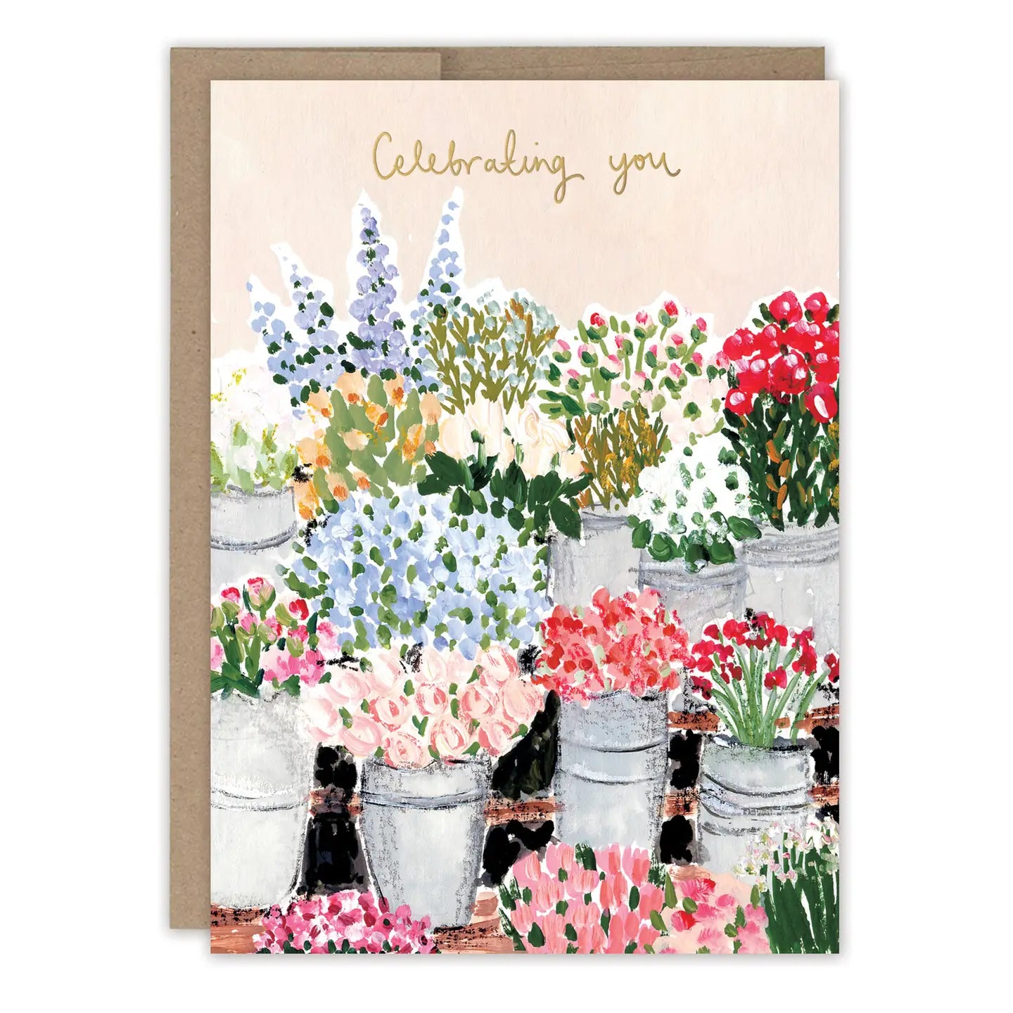 Flower Market Birthday Card