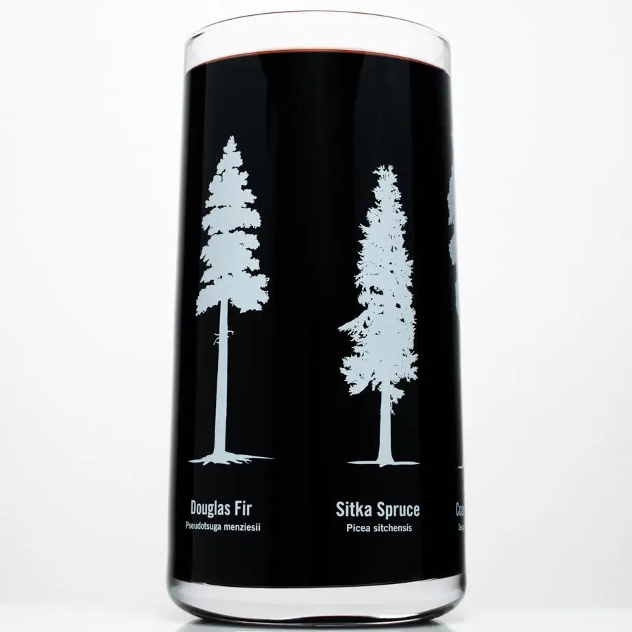 18oz Forest Giants Drinking Glass