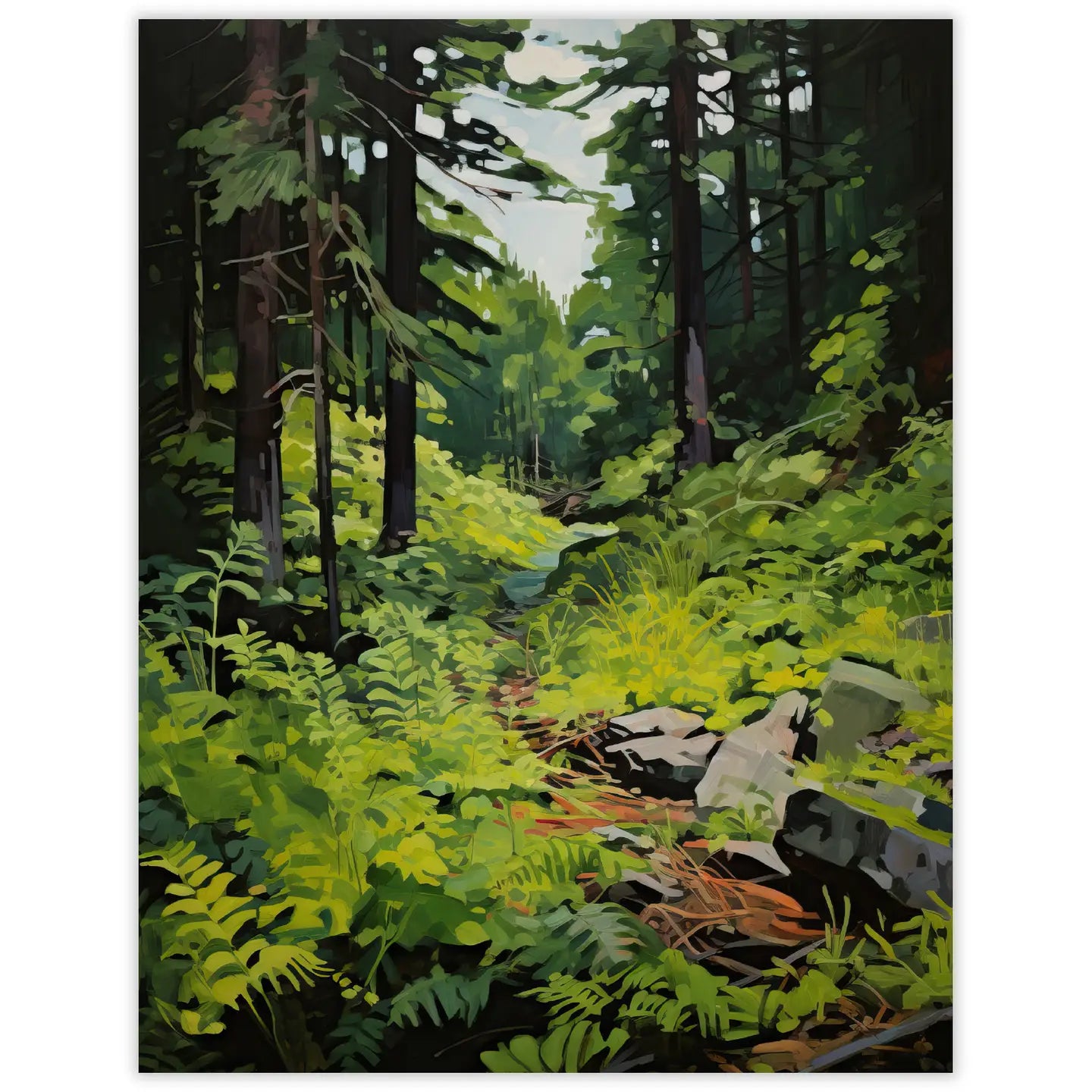 Into the Forest Trail Notecard