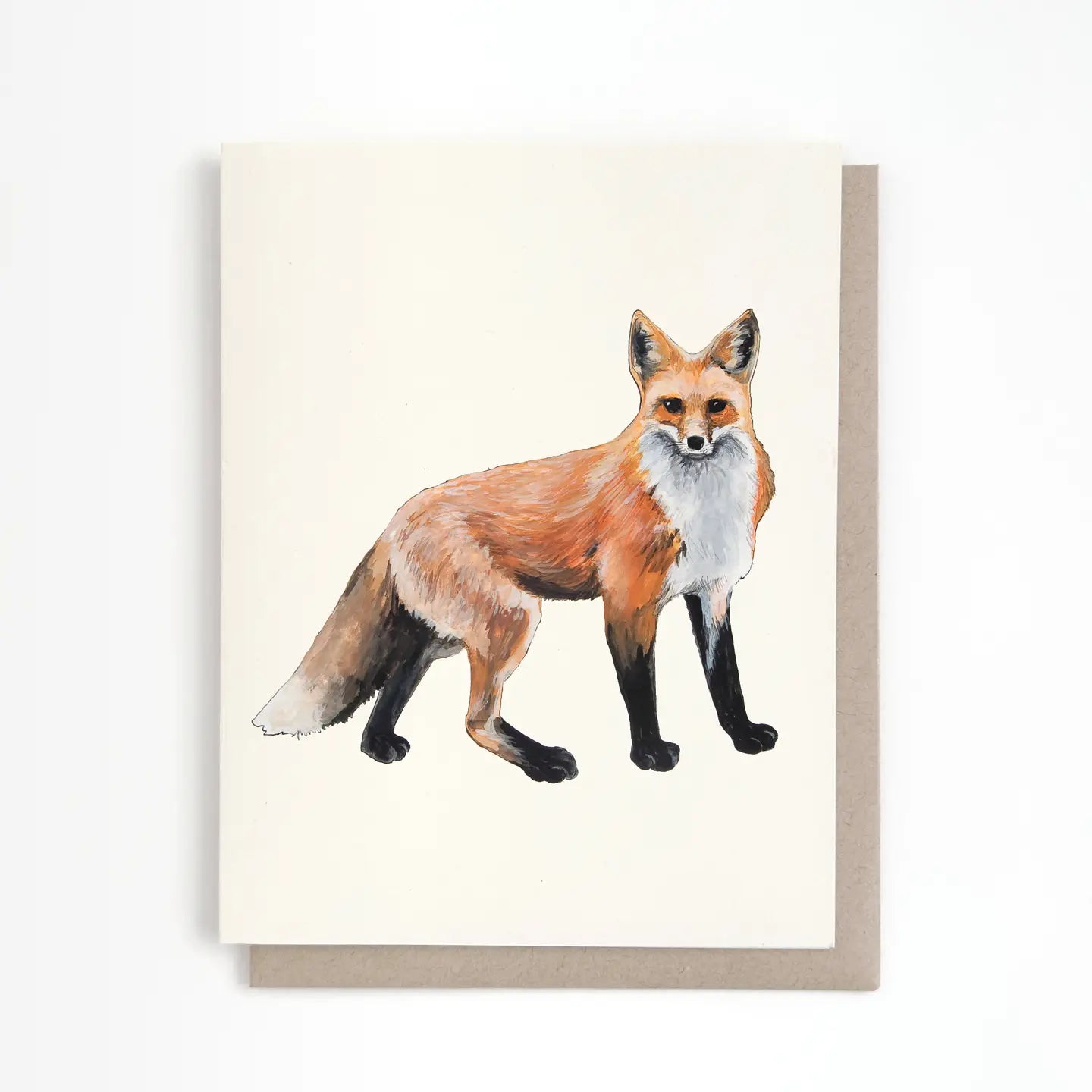 Fox Blank Inside Greeting Card