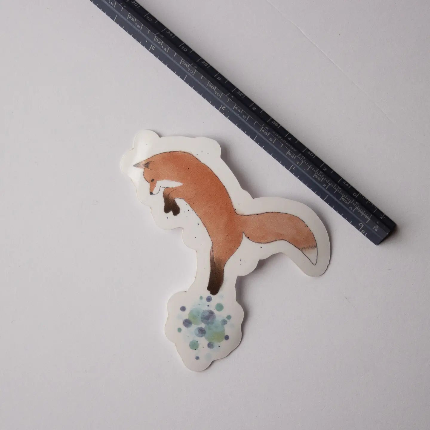 Leaping Fox Sticker