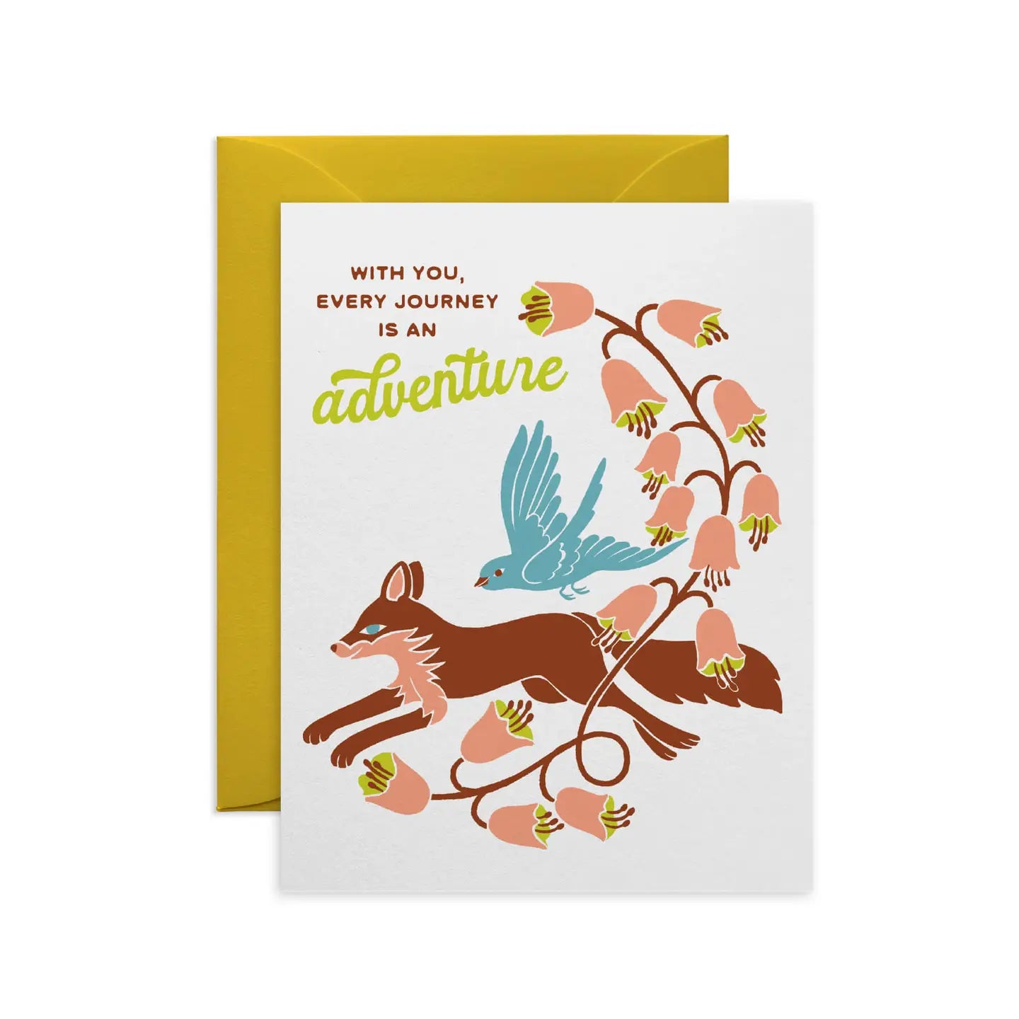 Fox and Bird Card