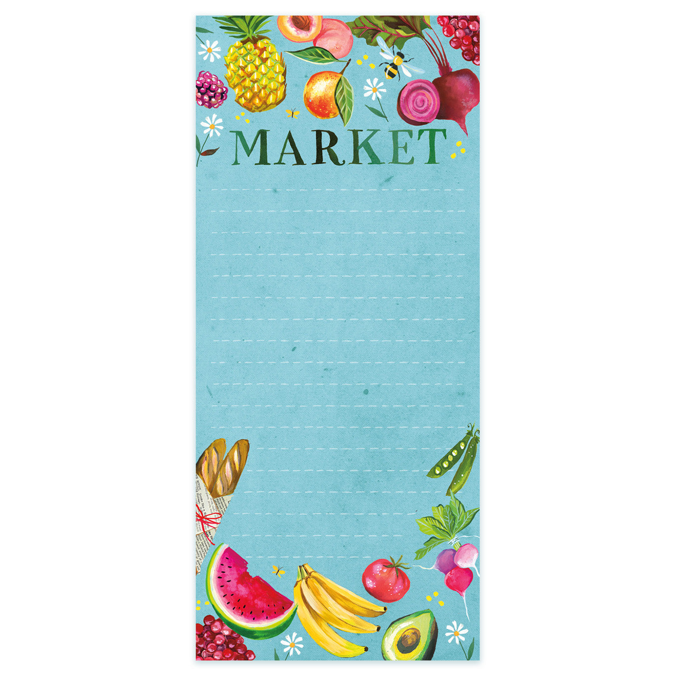 Fruits & Veggies Market List Pad