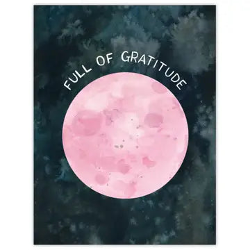 Full Moon Thank You Card