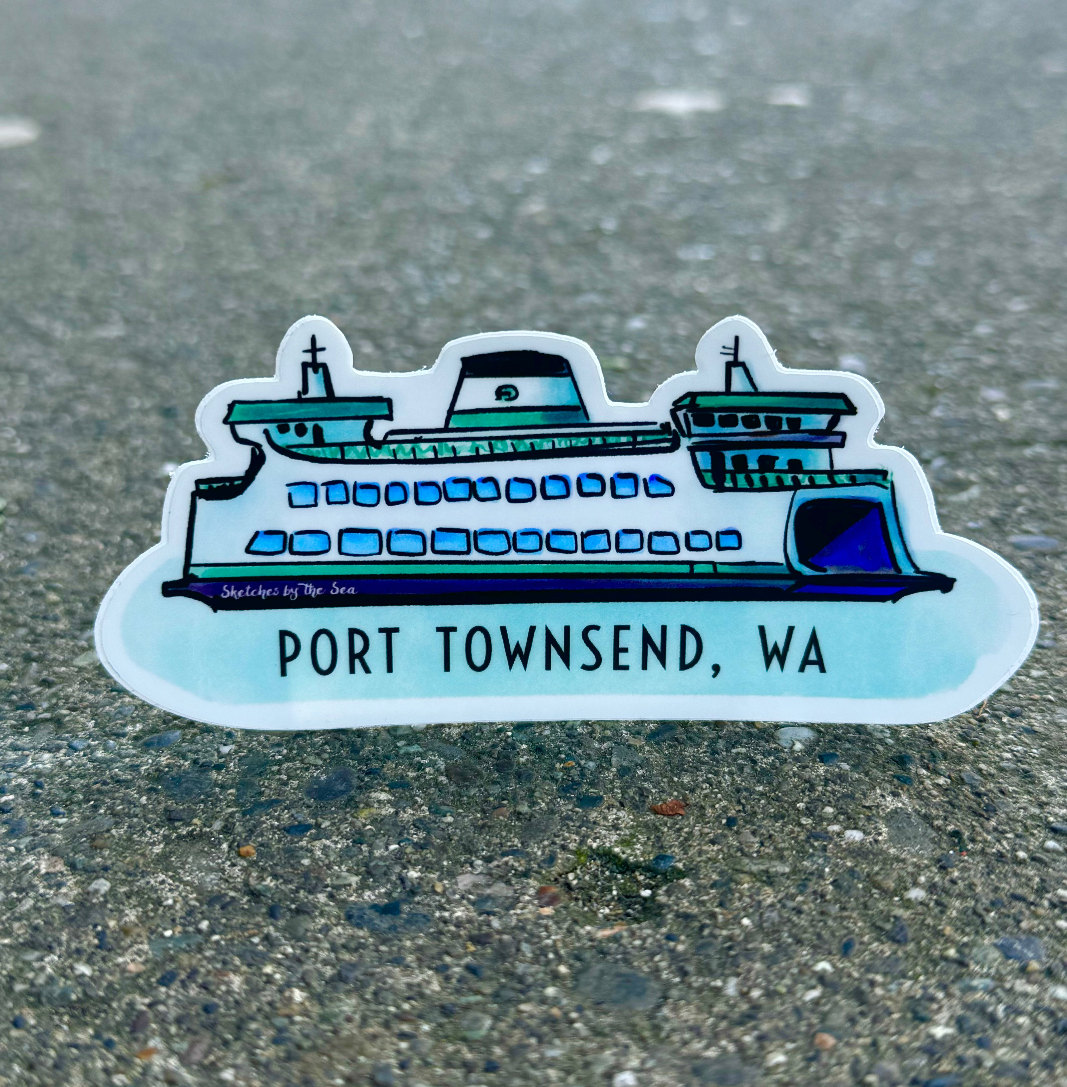 Port Townsend WA Ferry Sticker