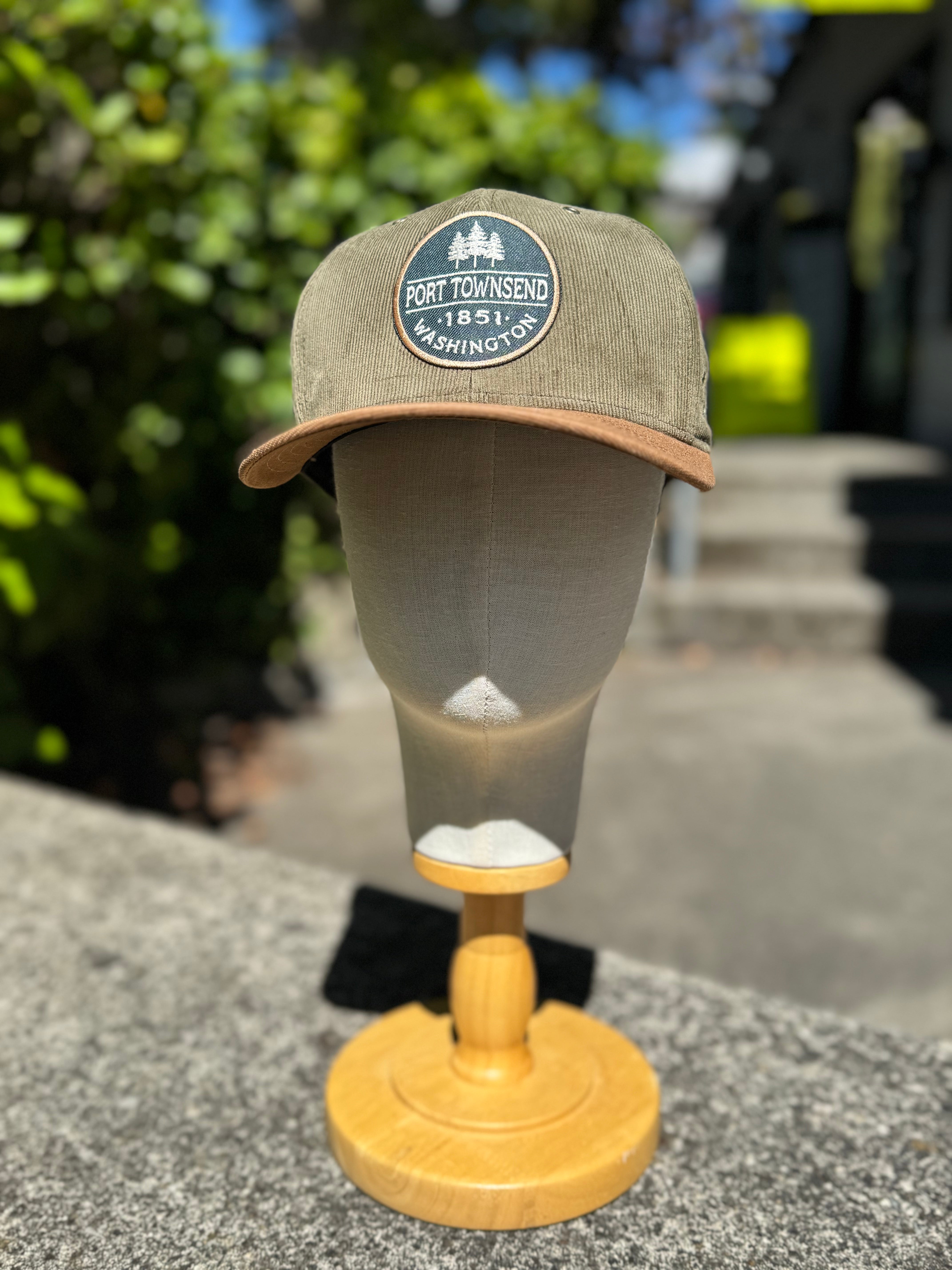 Port Townsend Breezy Pines Corduroy Canvas Semicurve Hat