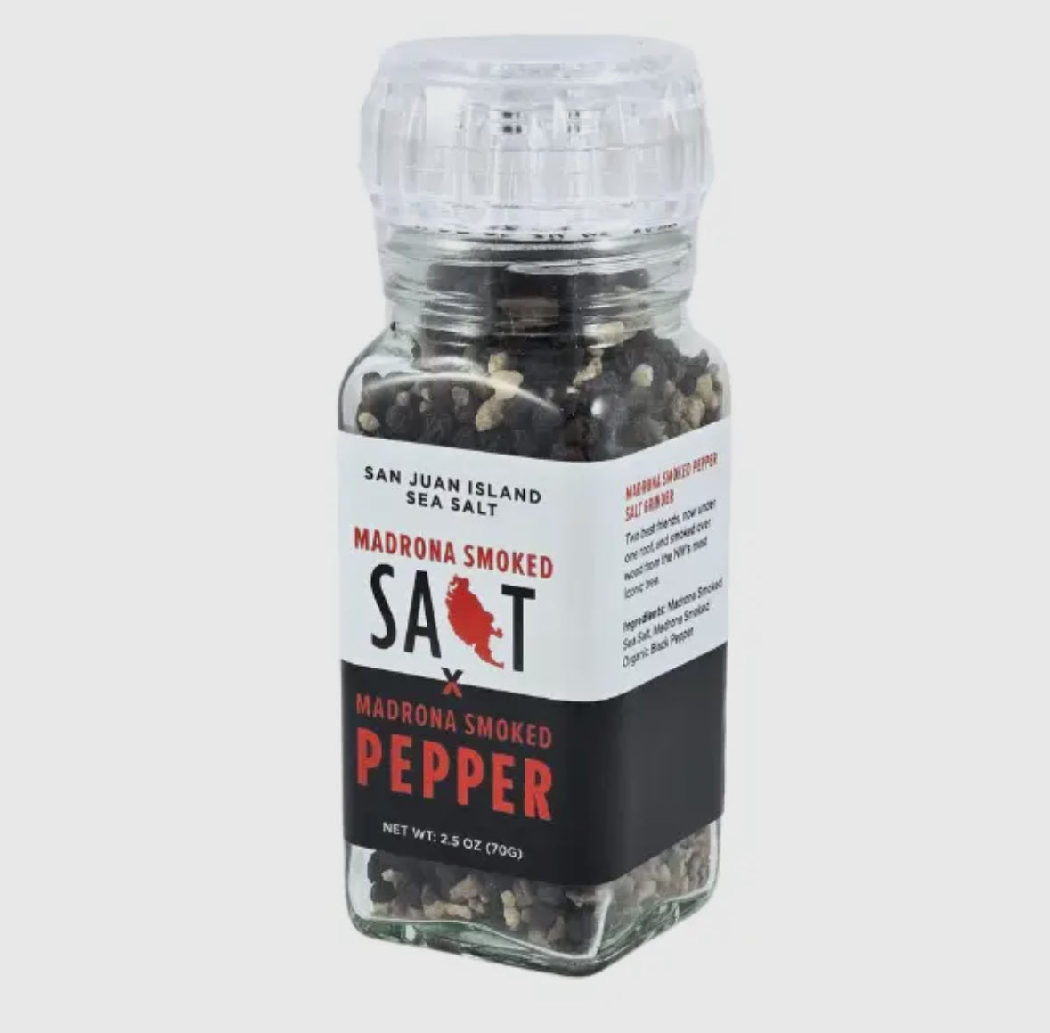 2.5 oz Madrona Smoked Salt- Pepper