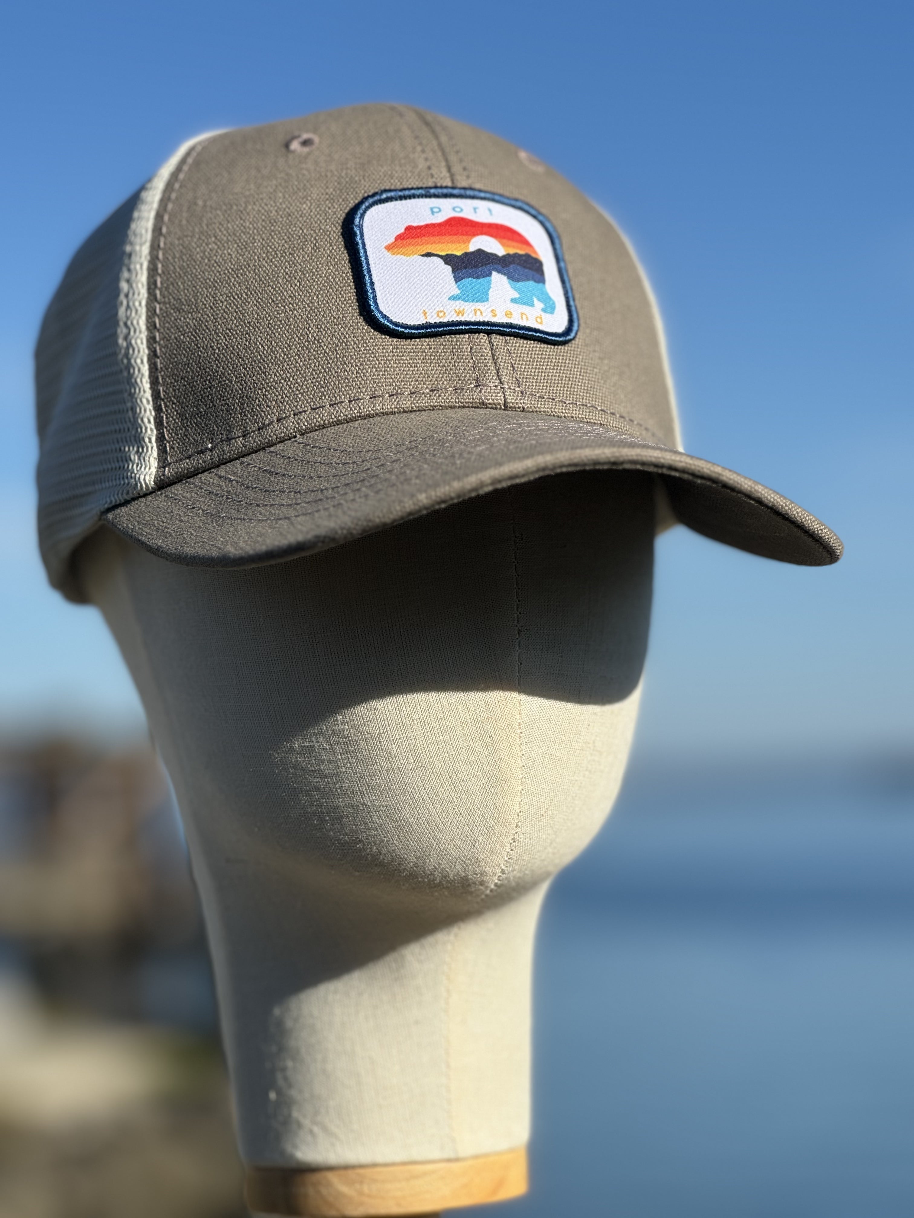 Port Townsend Sunset Bear Trucker Hat