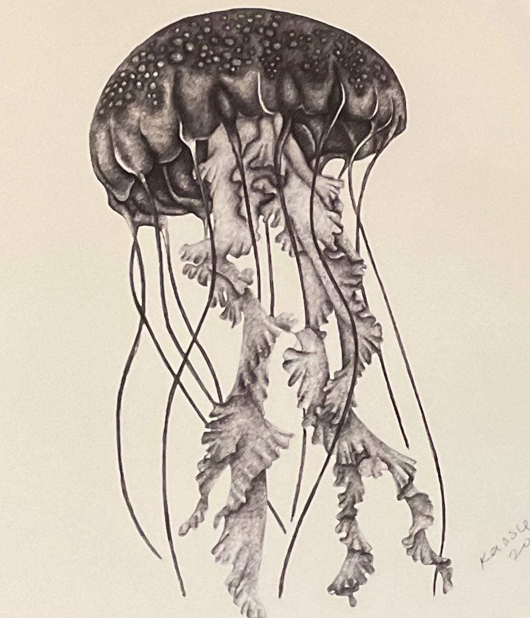 Jellyfish Art Print by Kassie Hogan