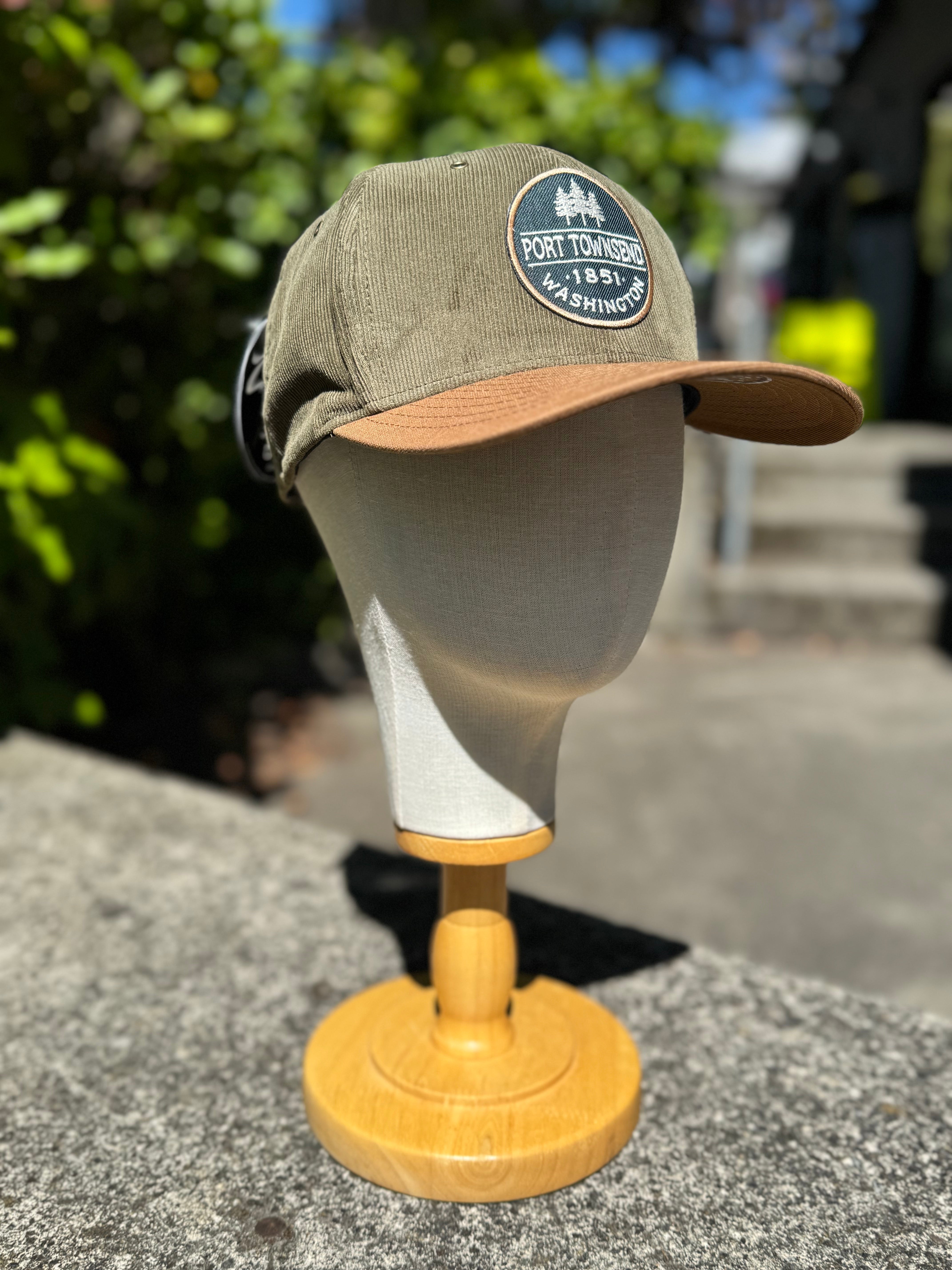 Port Townsend Breezy Pines Corduroy Canvas Semicurve Hat