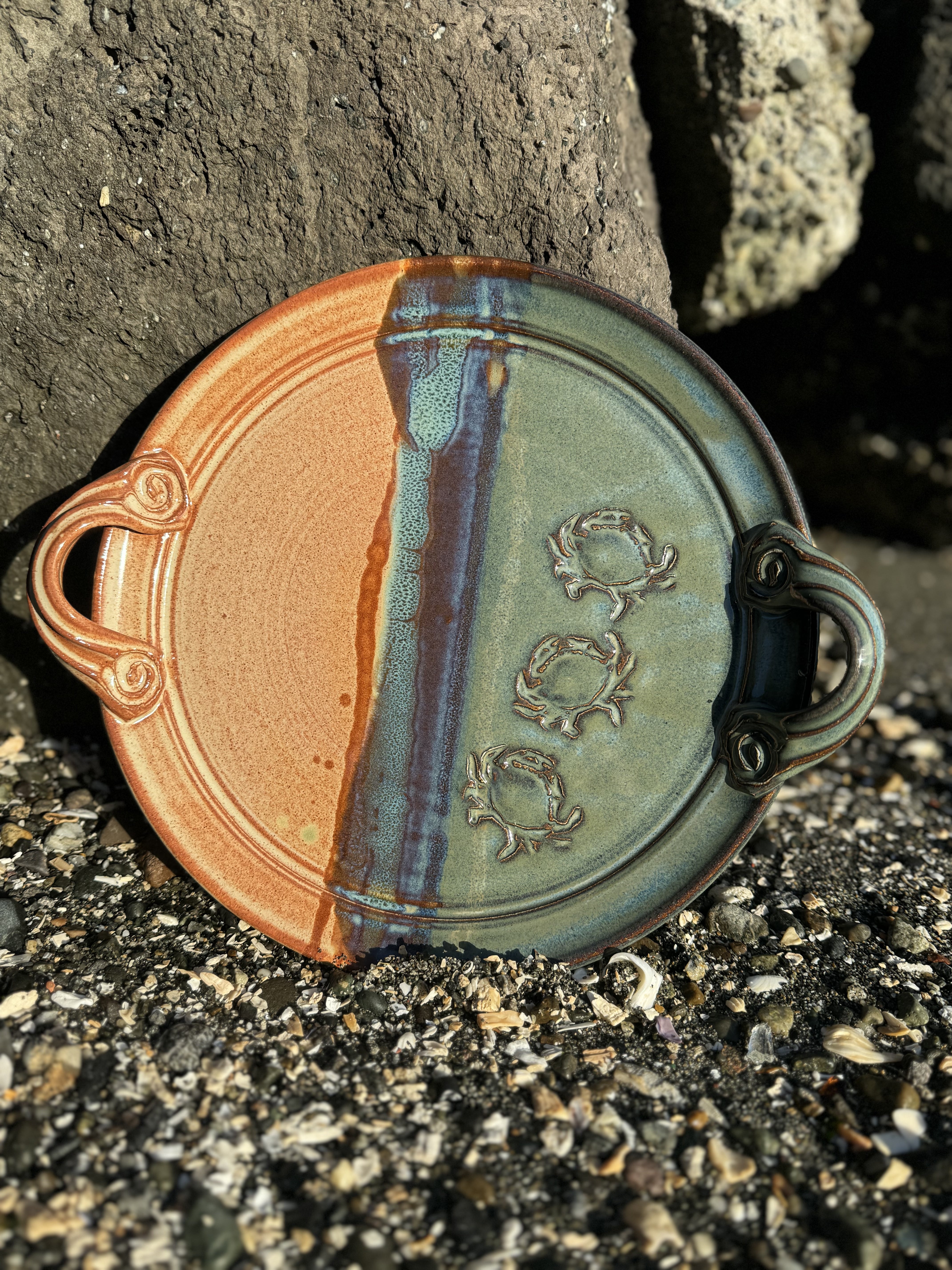 Round Serving Tray by Barbara Goodfellow-Childs