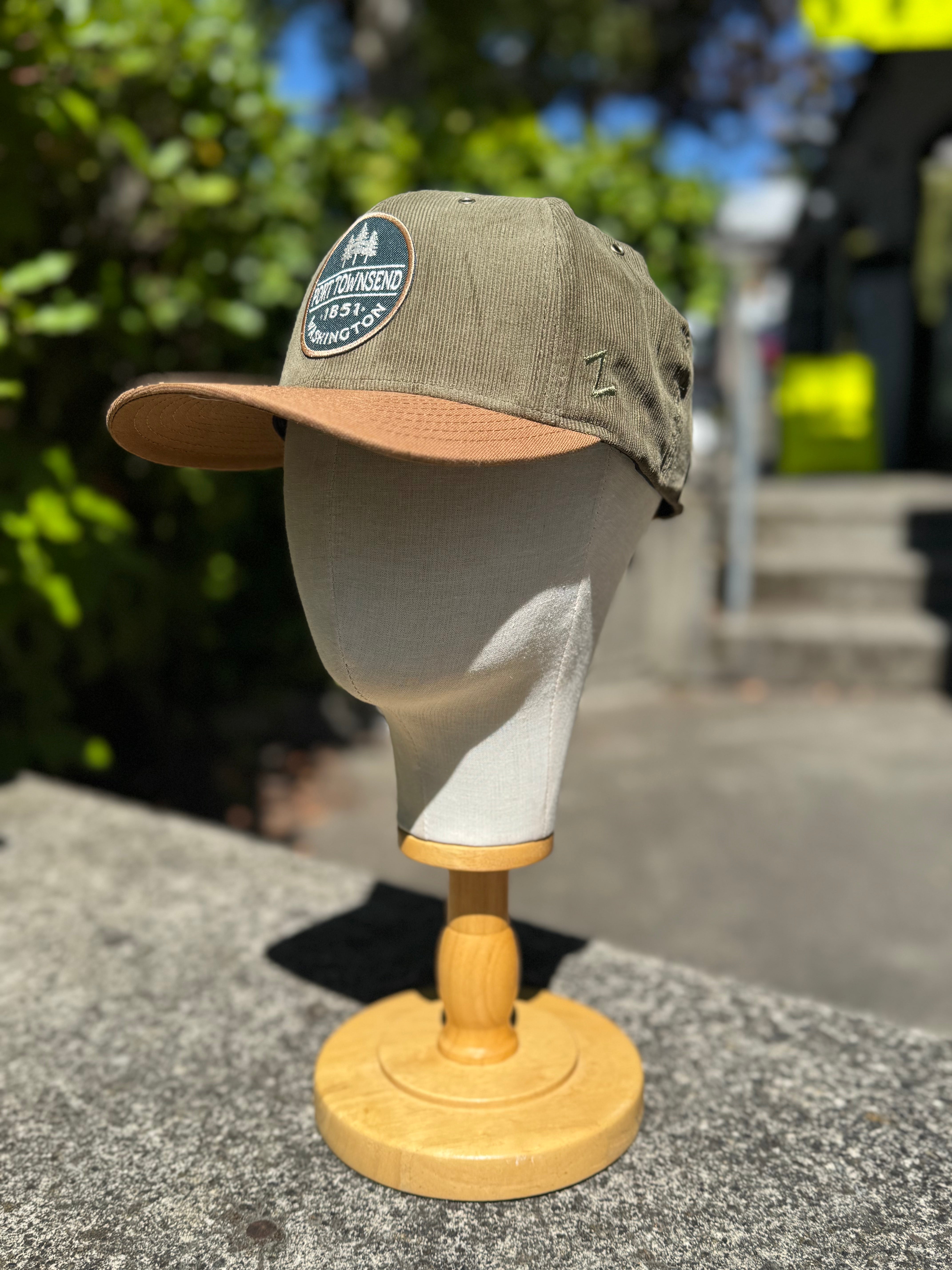 Port Townsend Breezy Pines Corduroy Canvas Semicurve Hat