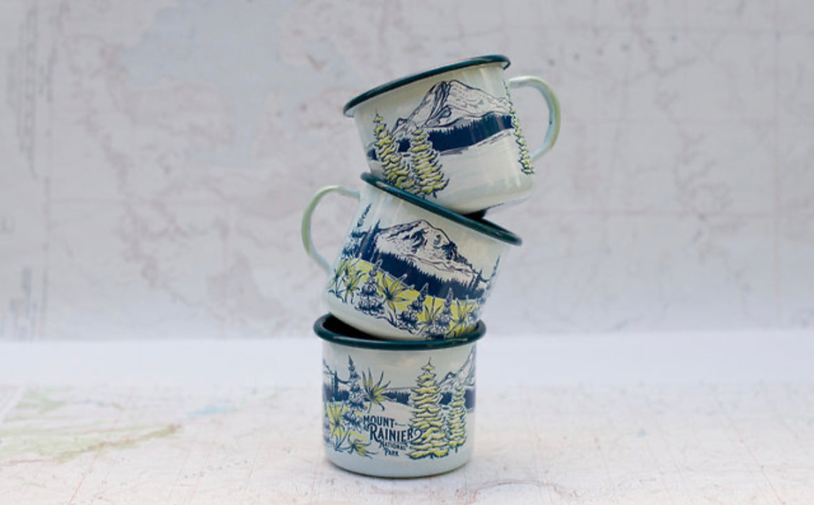 16 oz Fireproof Enamel Steel Mugs