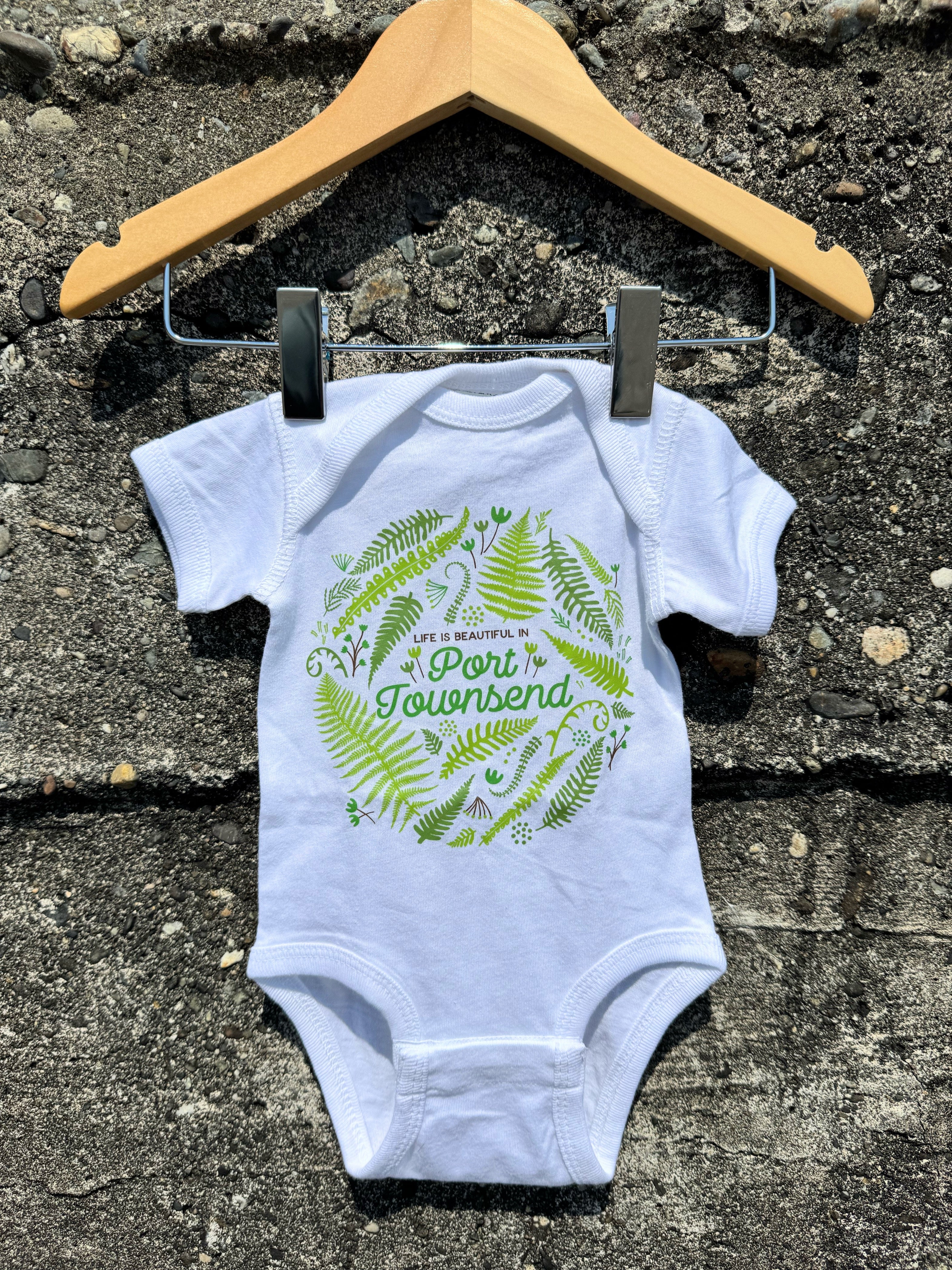 Port Townsend Fern Baby Onesie