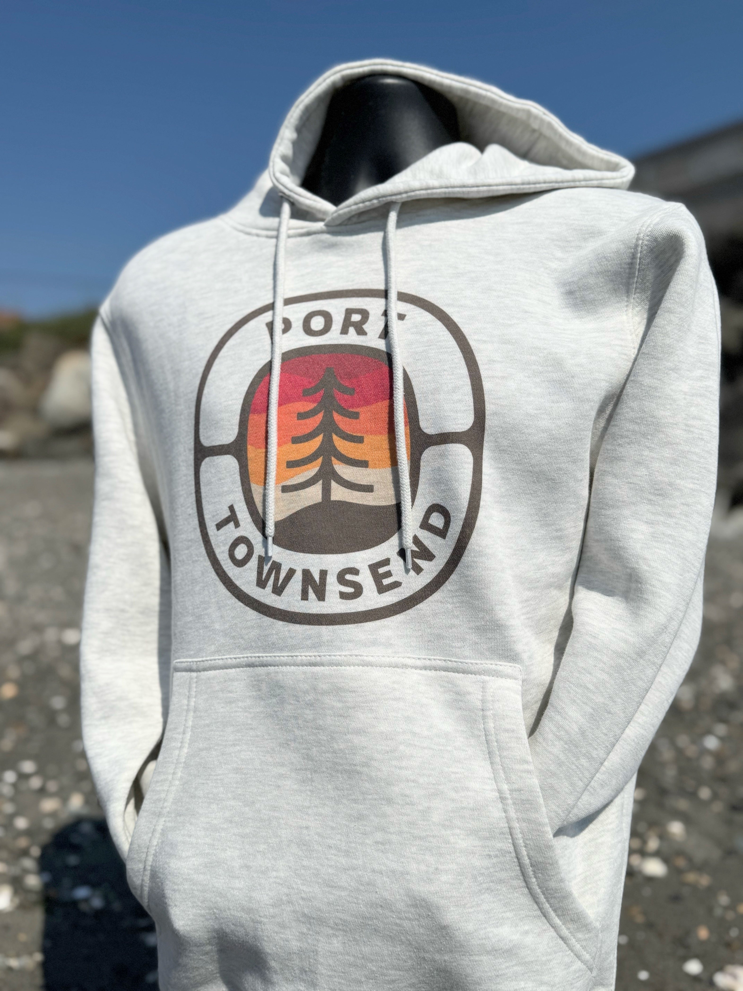 Port Townsend Sunset Tree Hoodie- Oatmeal