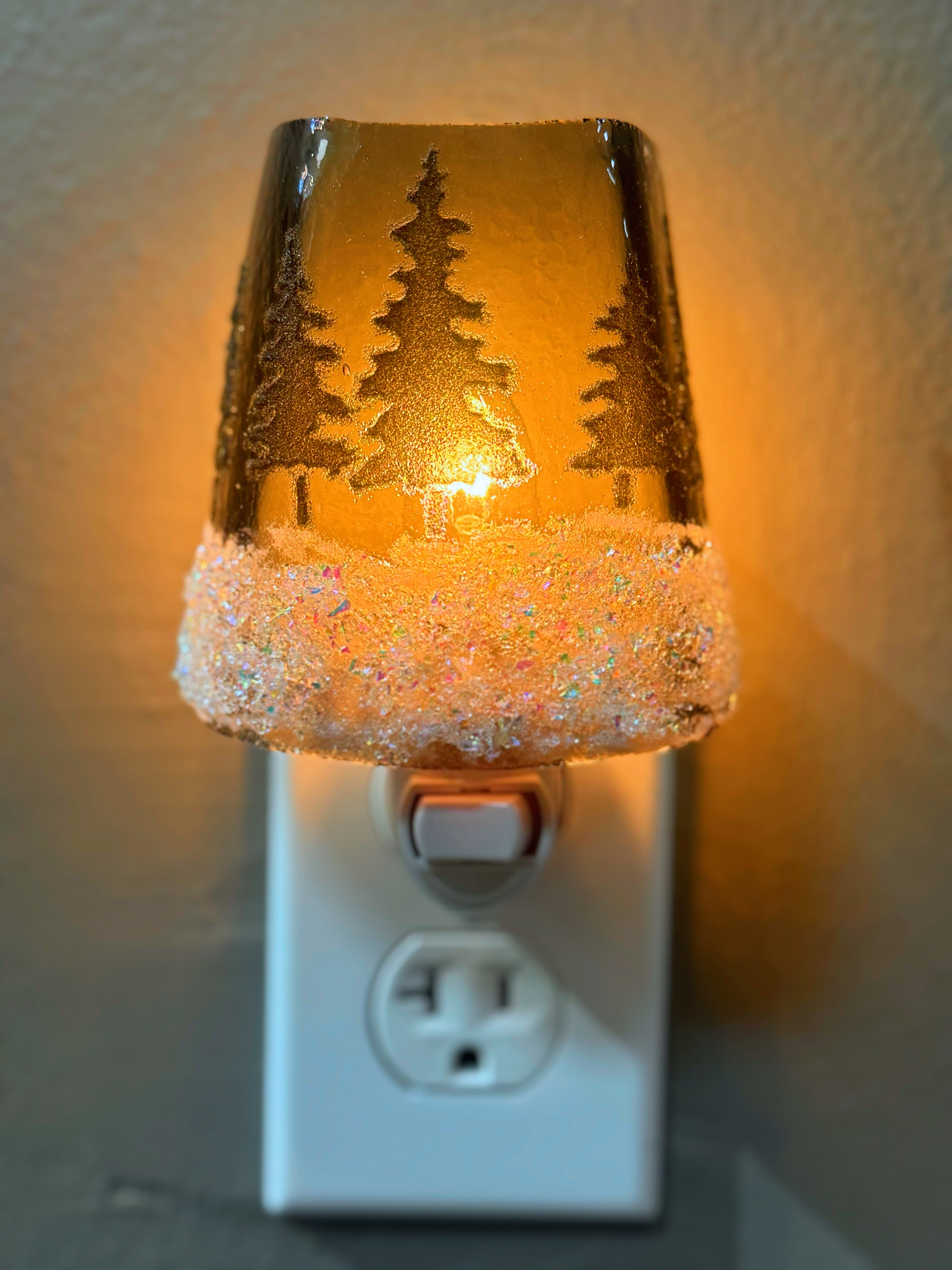 Forest Night Lights by Nixon Art Glass