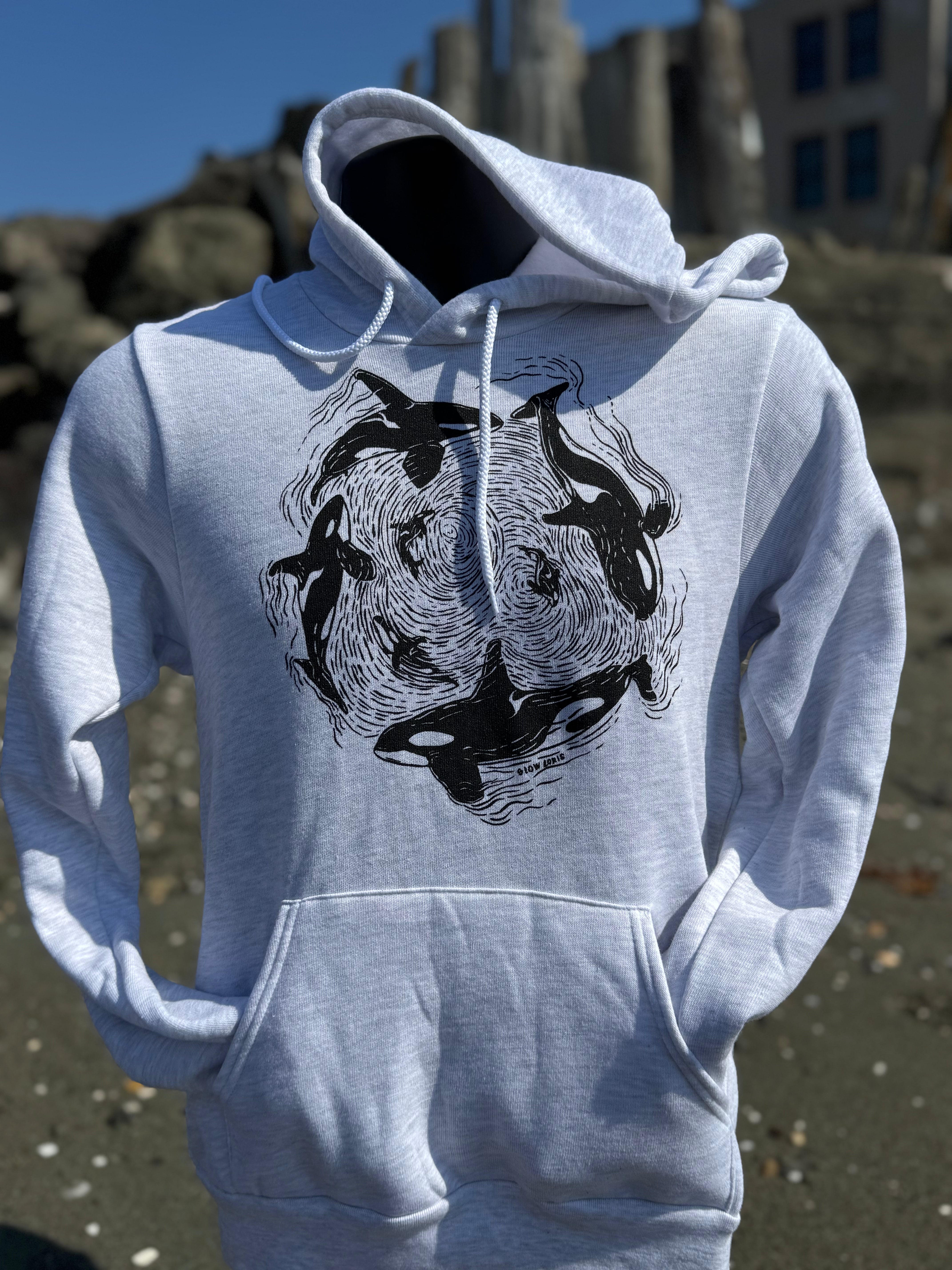Port Townsend Orca Pod Pullover Hoodie