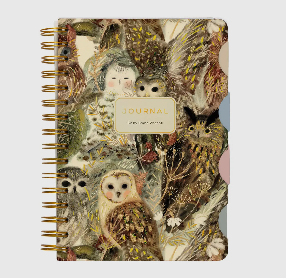 Owl and Friends Medium Spiral Notebook