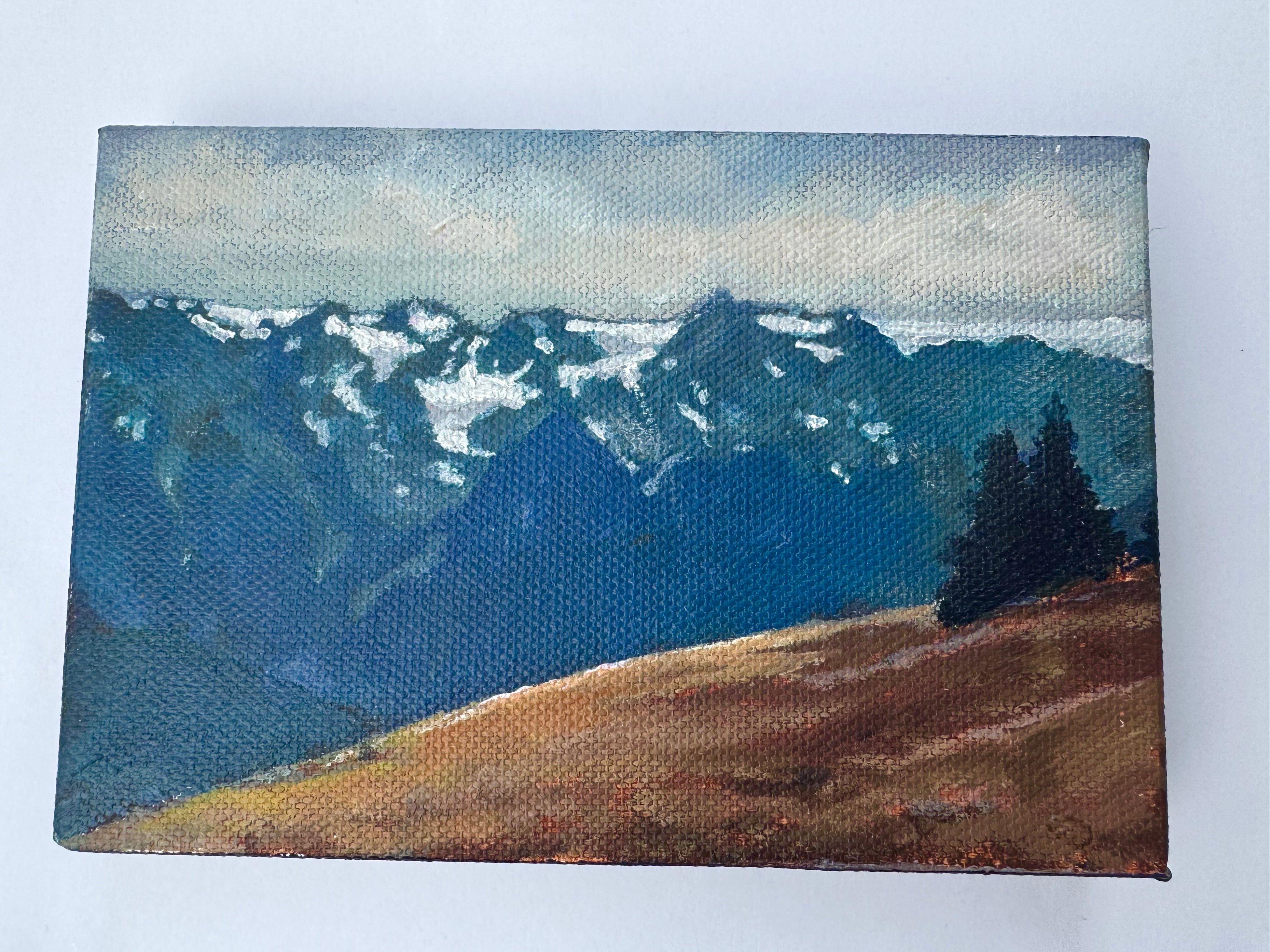 “Mountain Range" Original Acrylic Painting by Andrew Sheldon