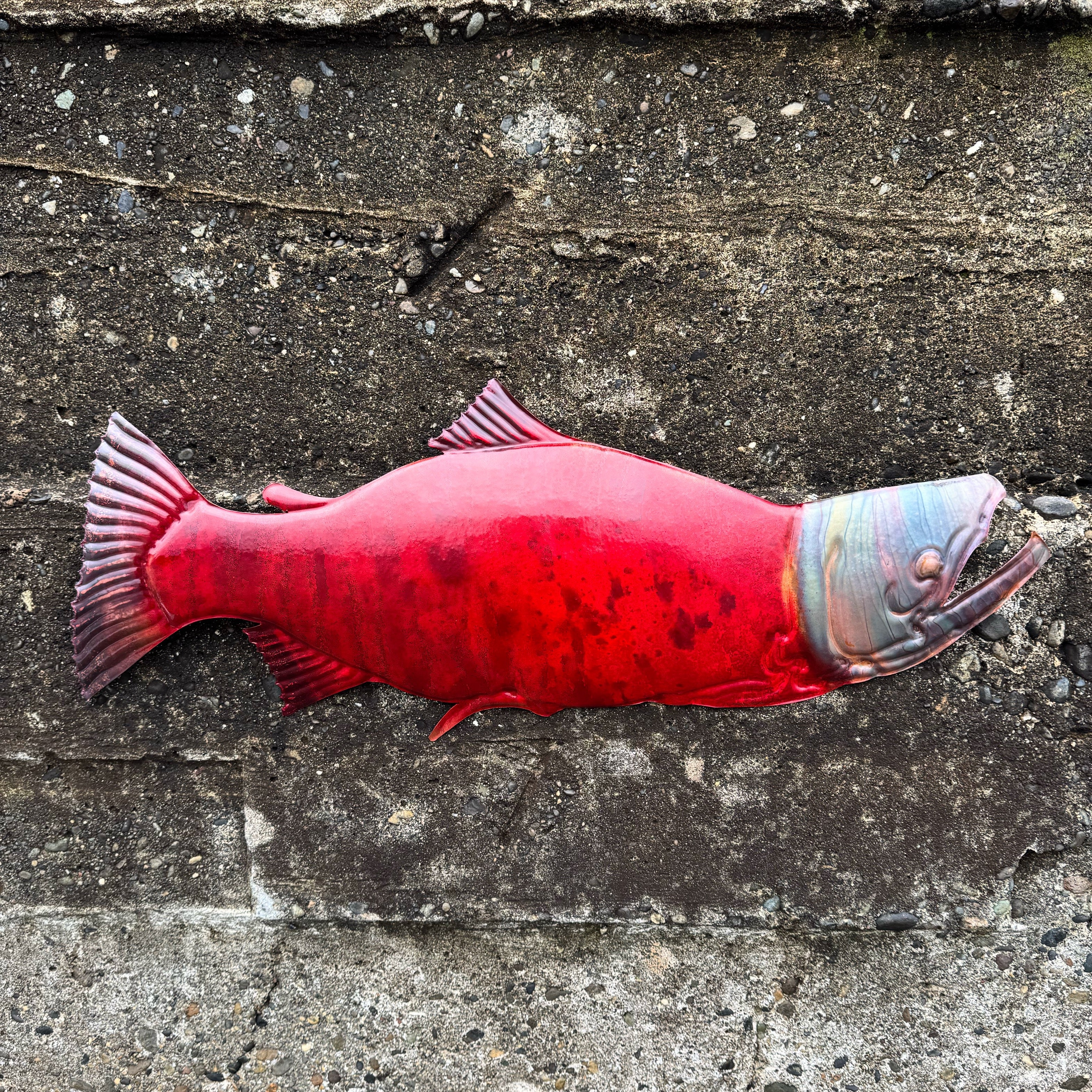 Red Sockeye Copper Salmon by Walter Massey