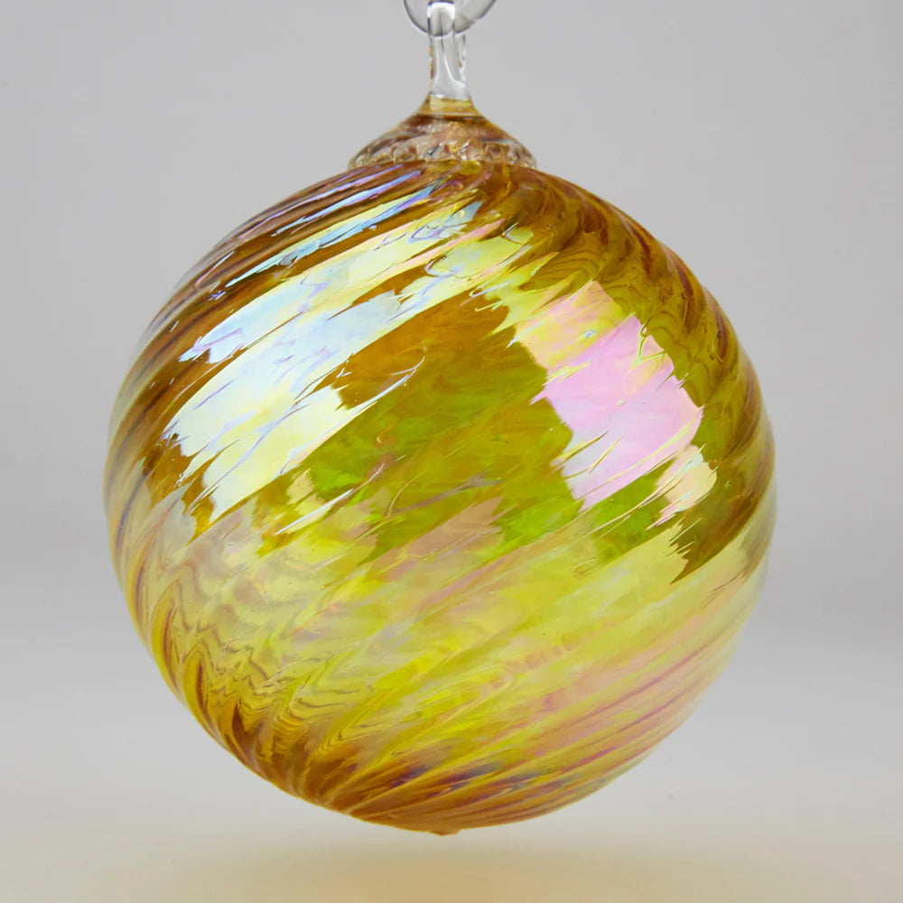 Golden Maple Twist - Classic Round Ornament