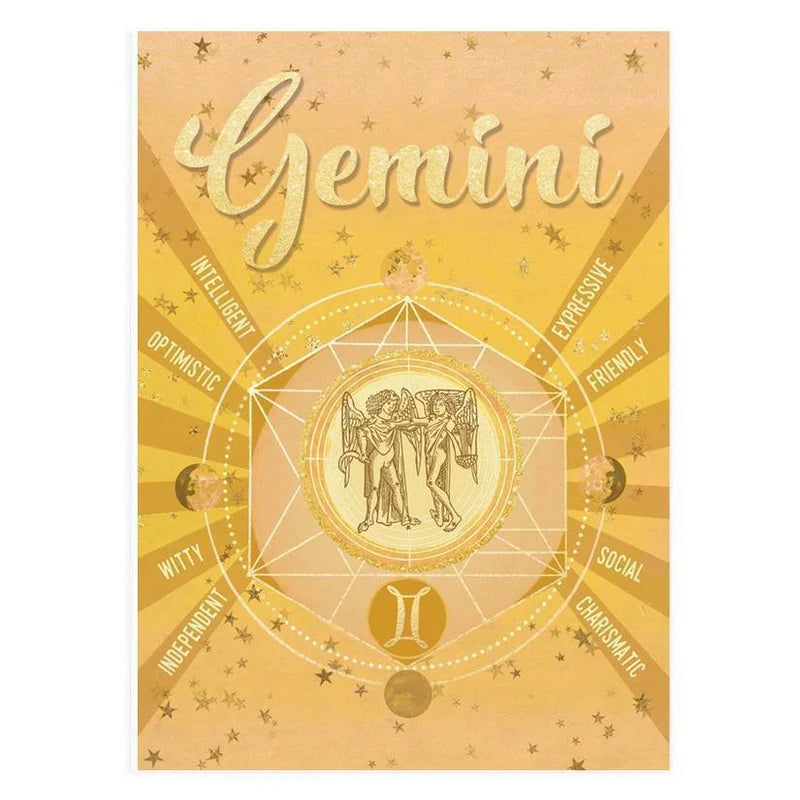 Zodiac Juniper Trail Greeting Card- Gemini