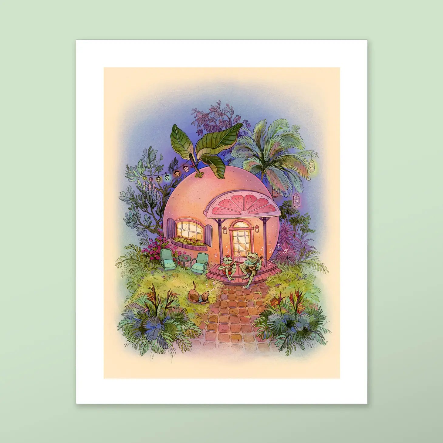 Grapefruit Art Print