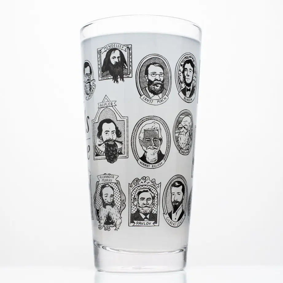 Great Beards of Science Beer Glass - 12 oz