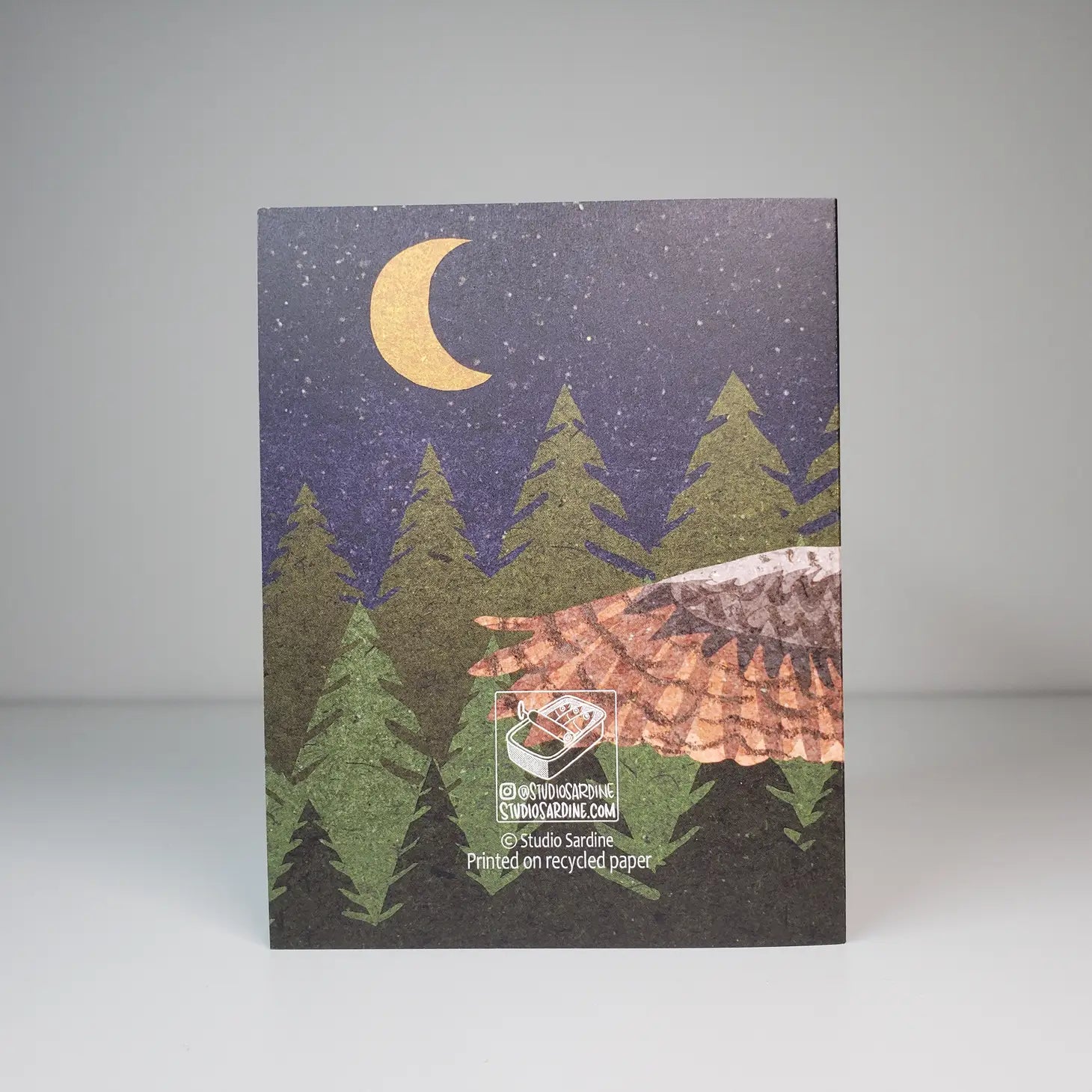 Great Horned Owl Blank Greeting Card