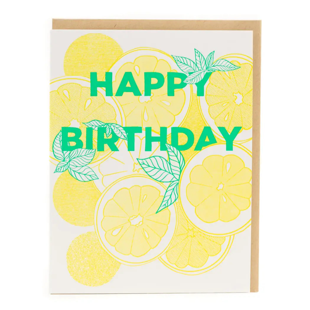 Happy Birthday Lemons Card