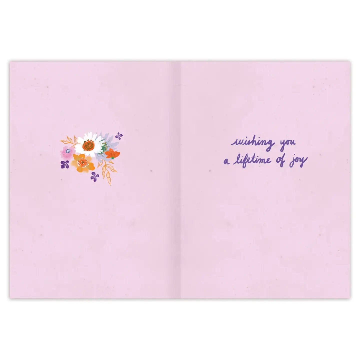 Floral Cake Wedding Card