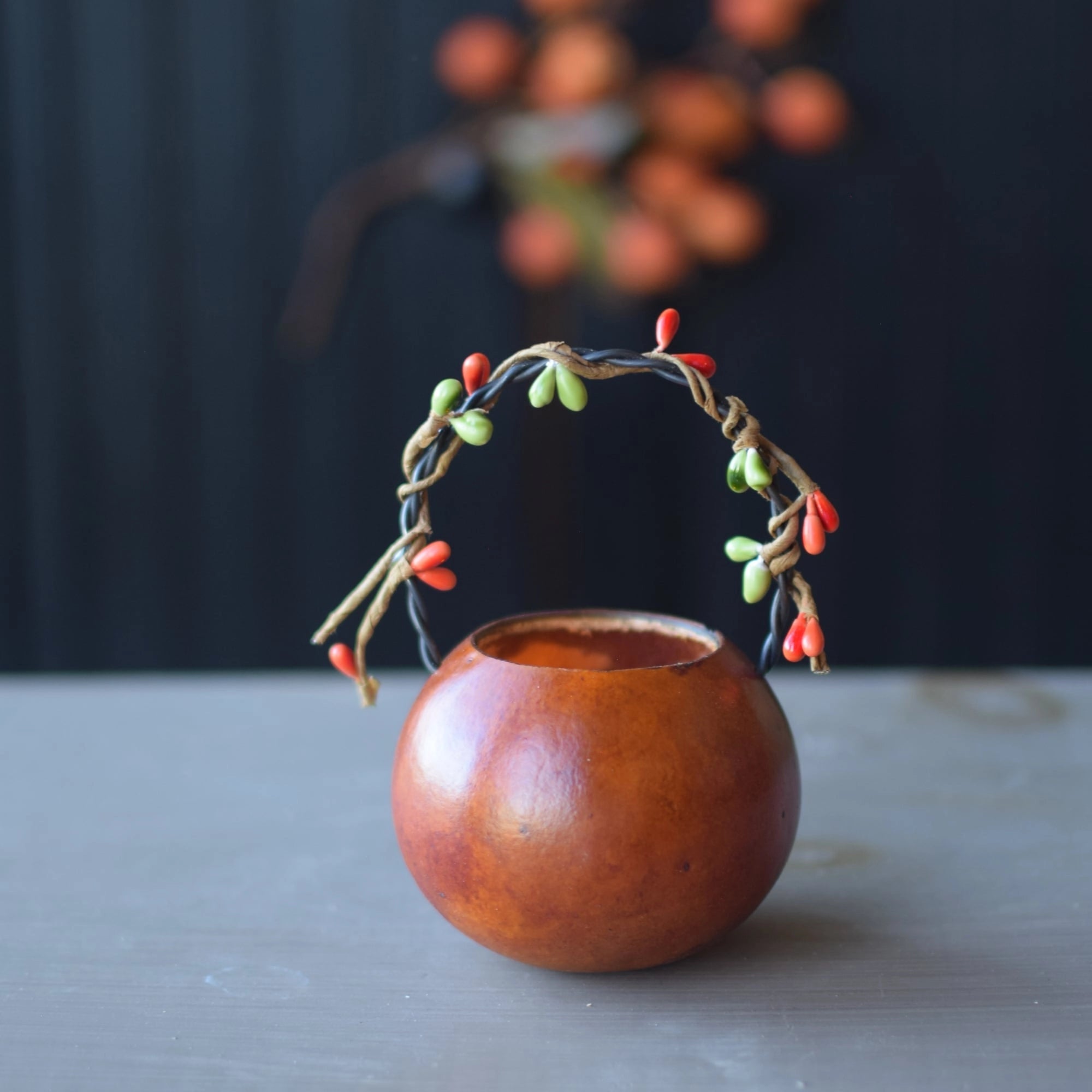 Hand-Crafted Basket Gourd - Party Treat Jace Basket