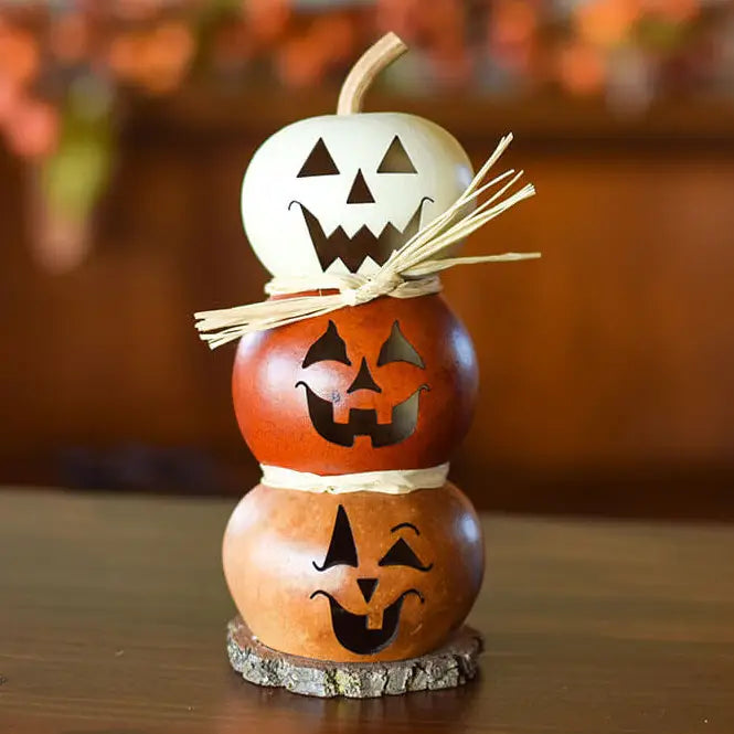 Hand-Crafted Tiered Gourd - Jack Stack Tiny
