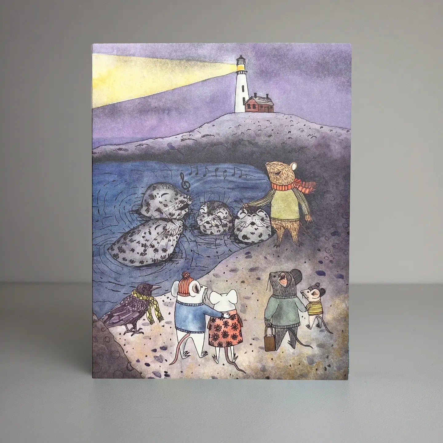Harmonious Harbor Greeting Card by Studio Sardine